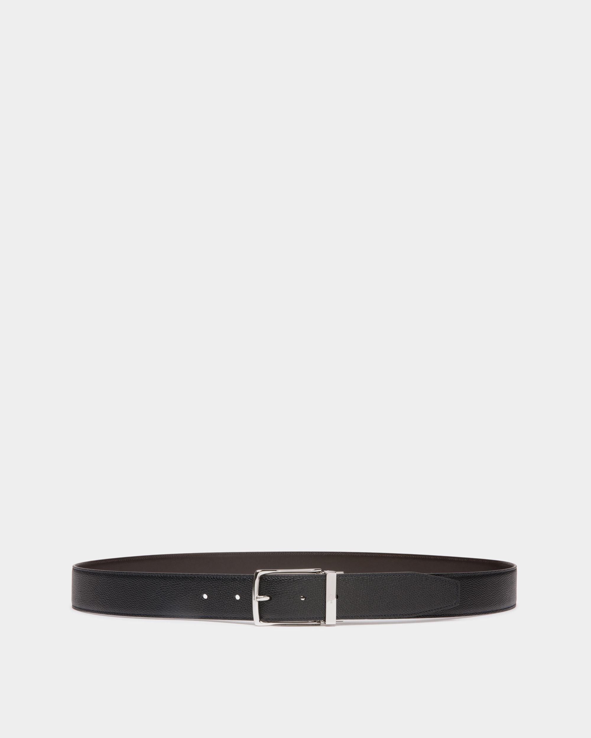 35 mm Verstellbarer Wendegürtel Ketter Aus Leder In Schwarz Und Braun - Herren - Bally - 01