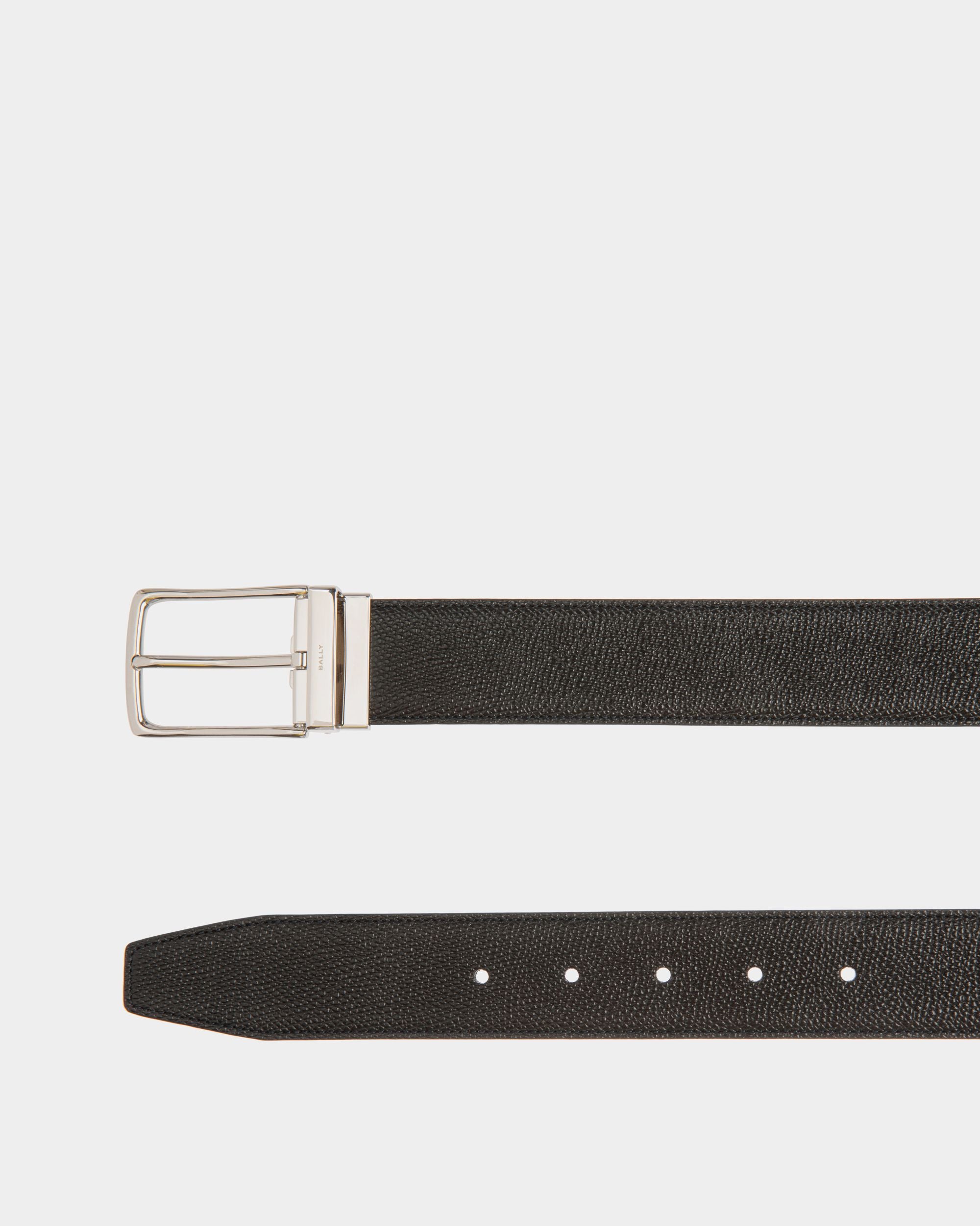35 mm Verstellbarer Wendegürtel Ketter Aus Leder In Schwarz Und Braun - Herren - Bally - 03