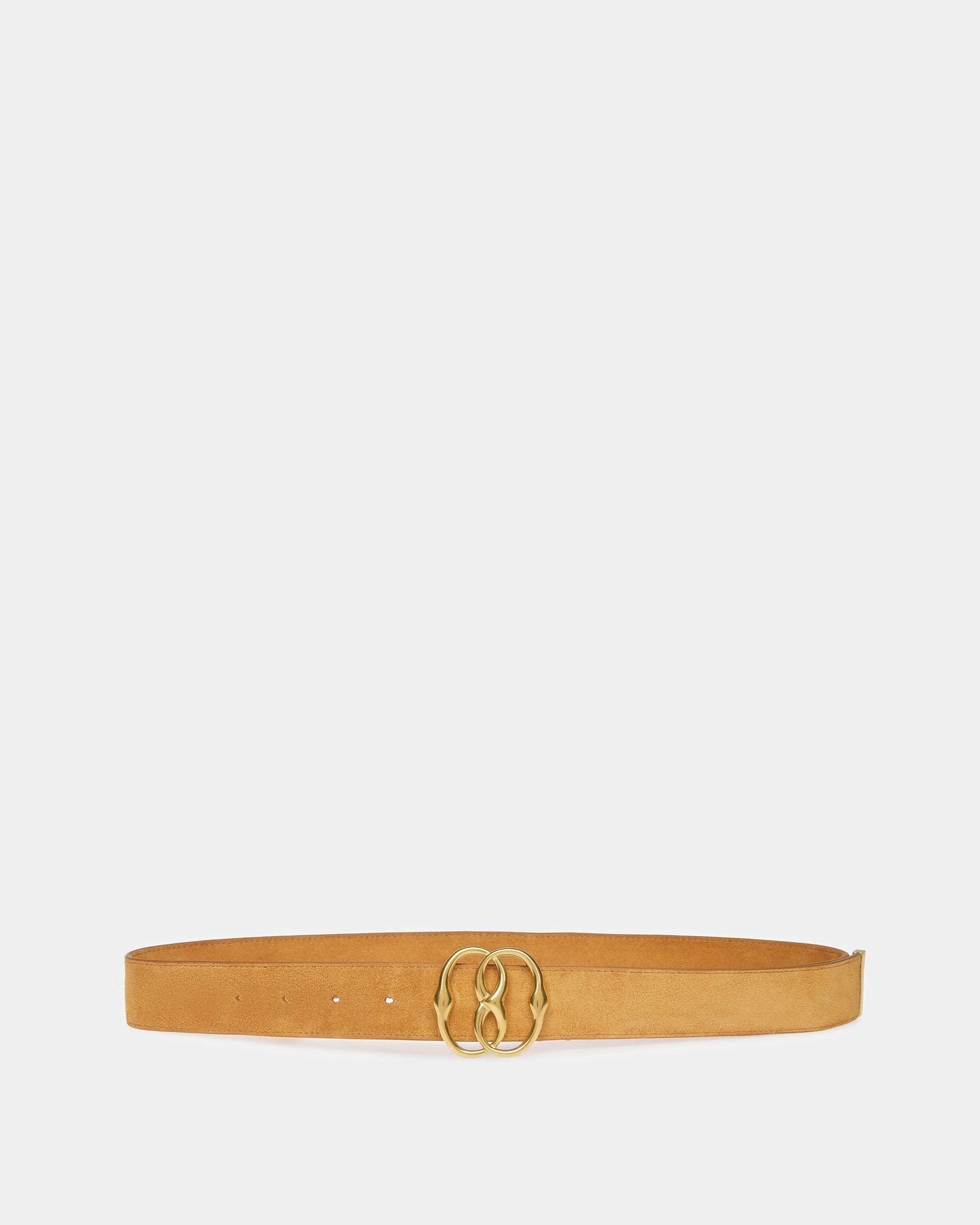 Emblem Gürtel Aus Beigem Leder 35 mm - Herren - Bally - 01