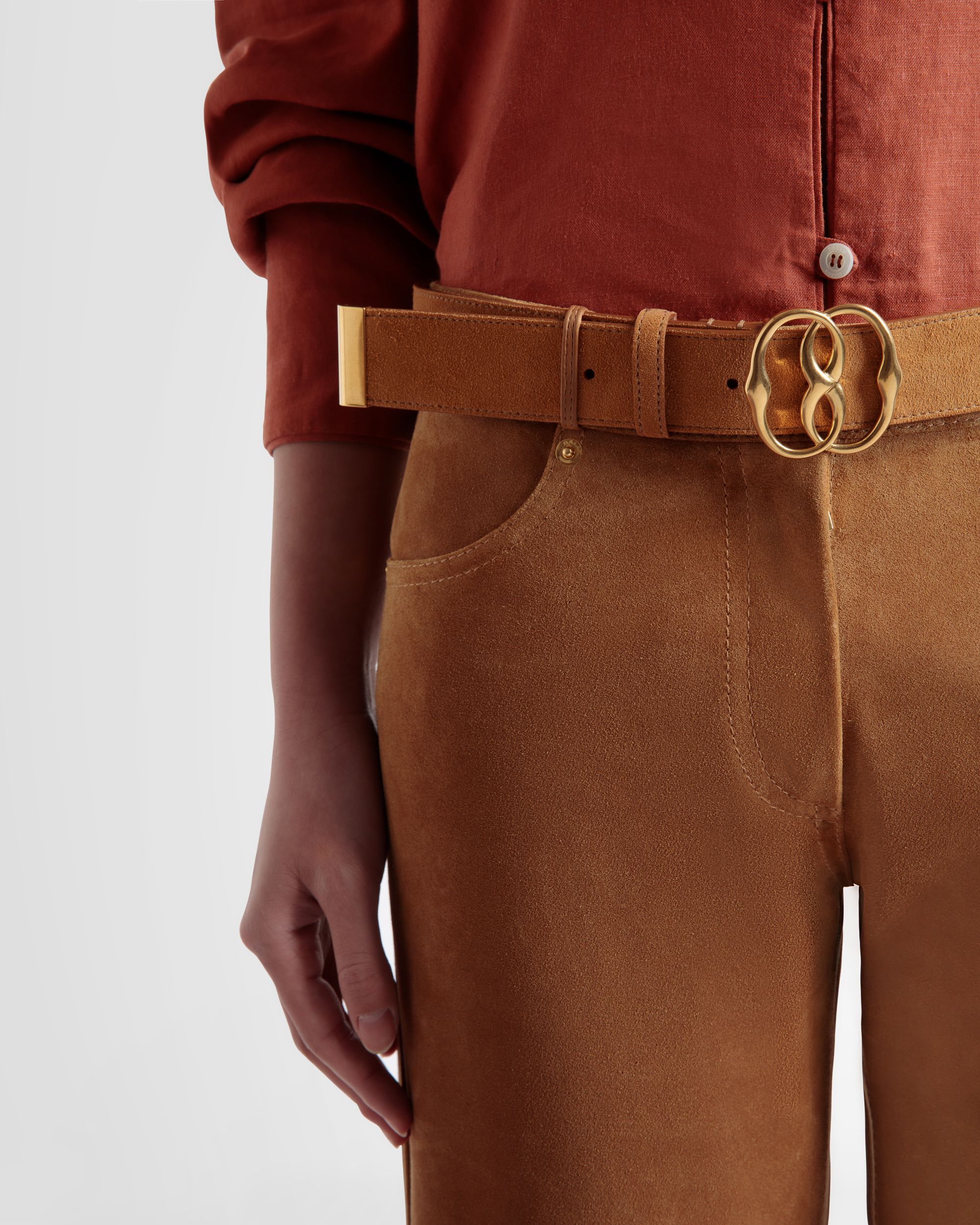 Emblem Gürtel Aus Beigem Leder 35 mm - Herren - Bally - 03
