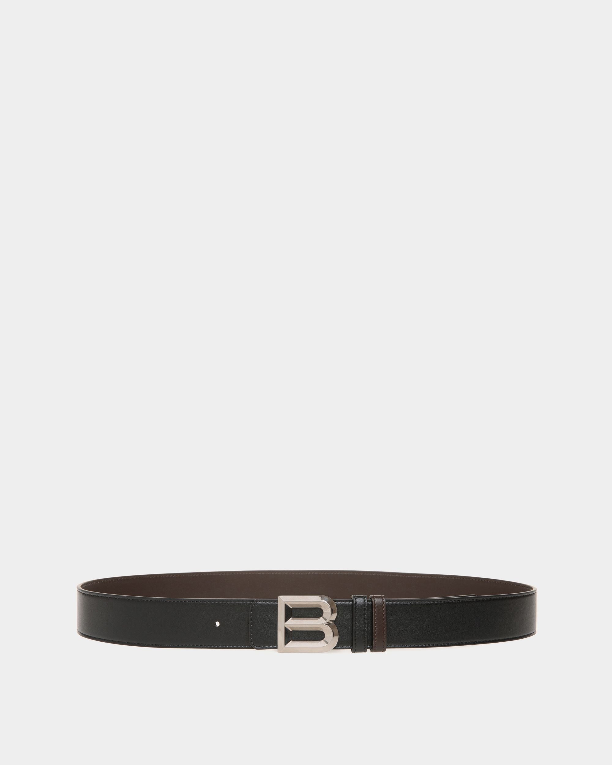 B Bold 35 mm Wendegürtel Aus Leder In Schwarz Und Braun - Herren - Bally - 01