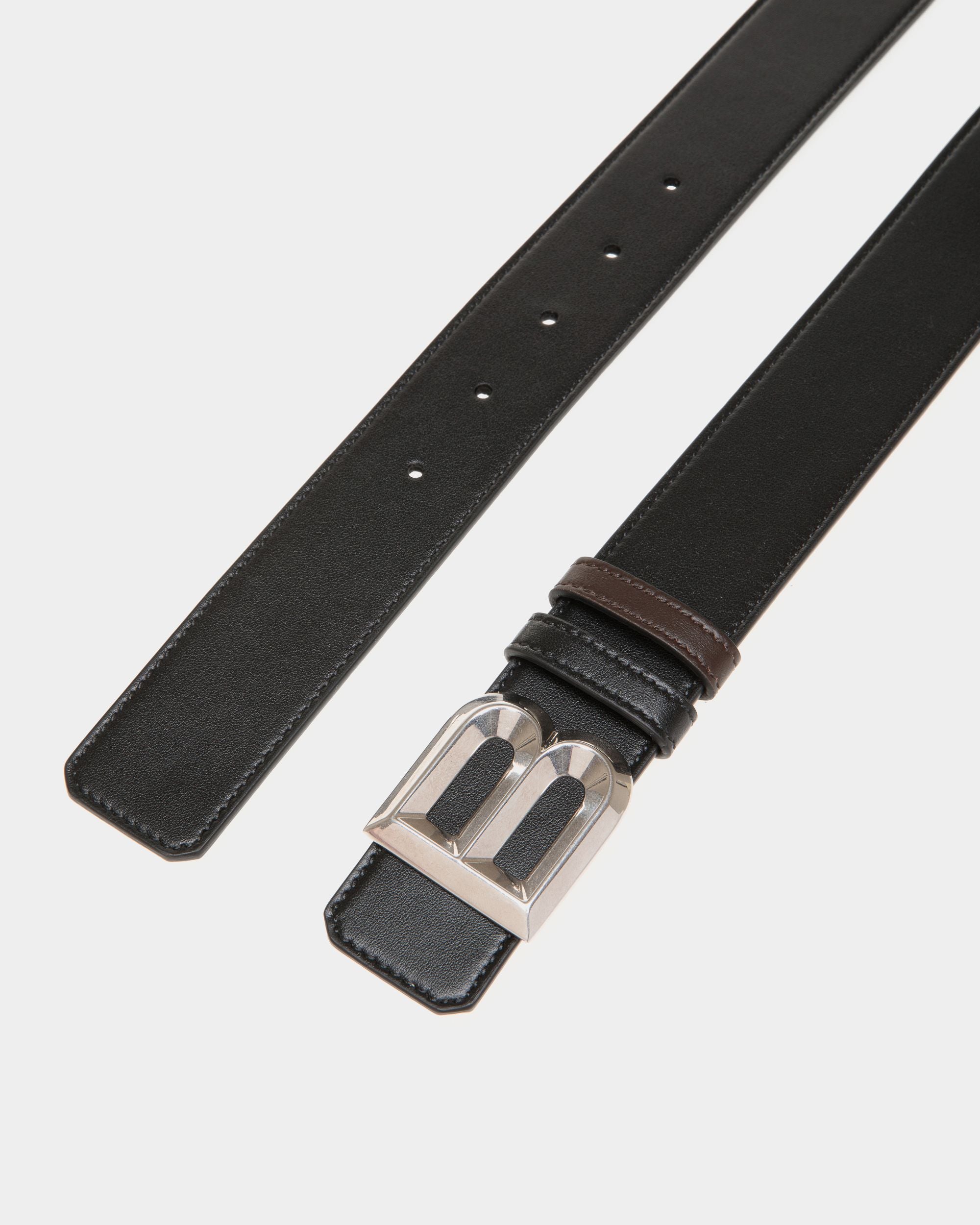 B Bold 35 mm Wendegürtel Aus Leder In Schwarz Und Braun - Herren - Bally - 02