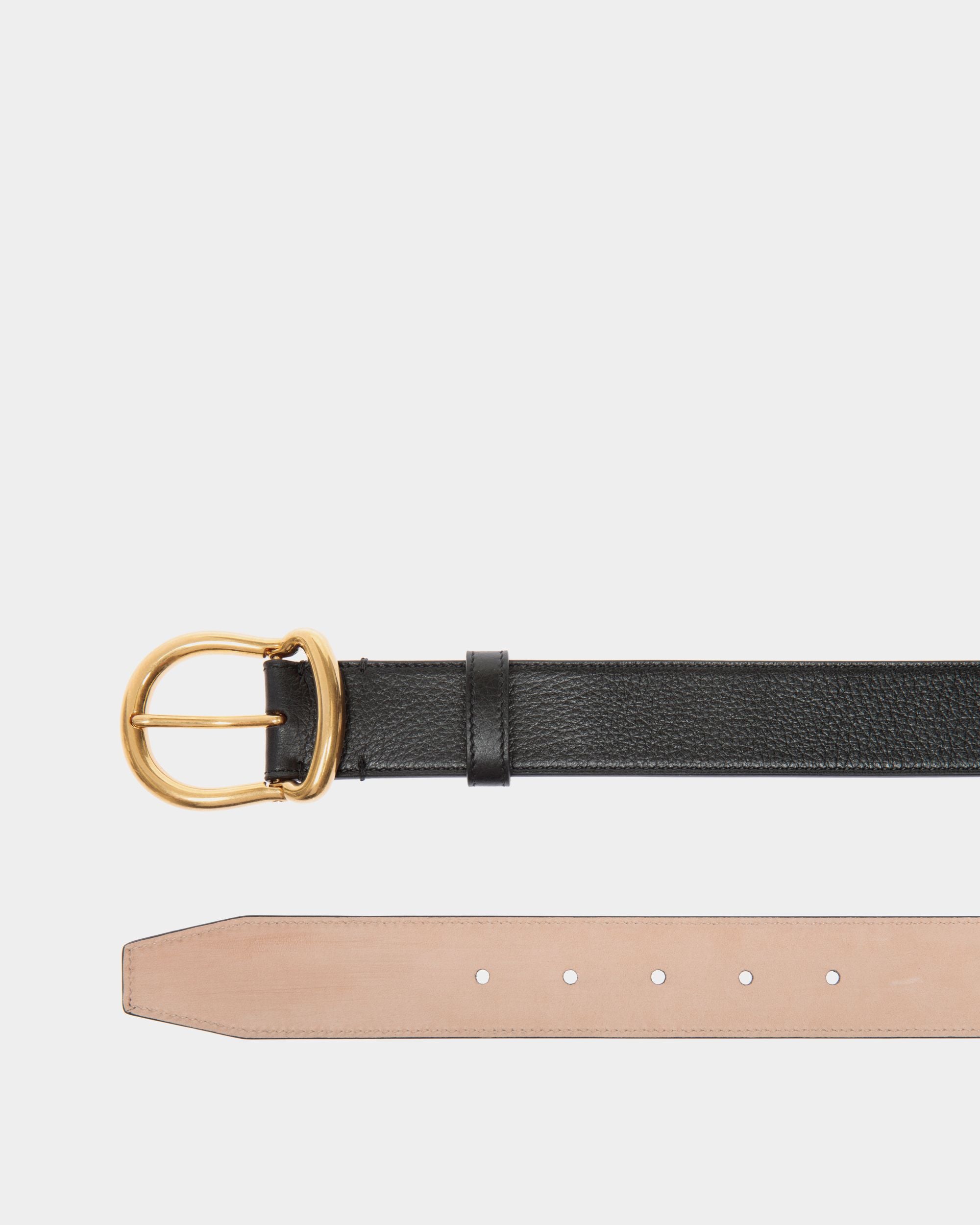Belt In Black Leather - Herren - Bally - 02