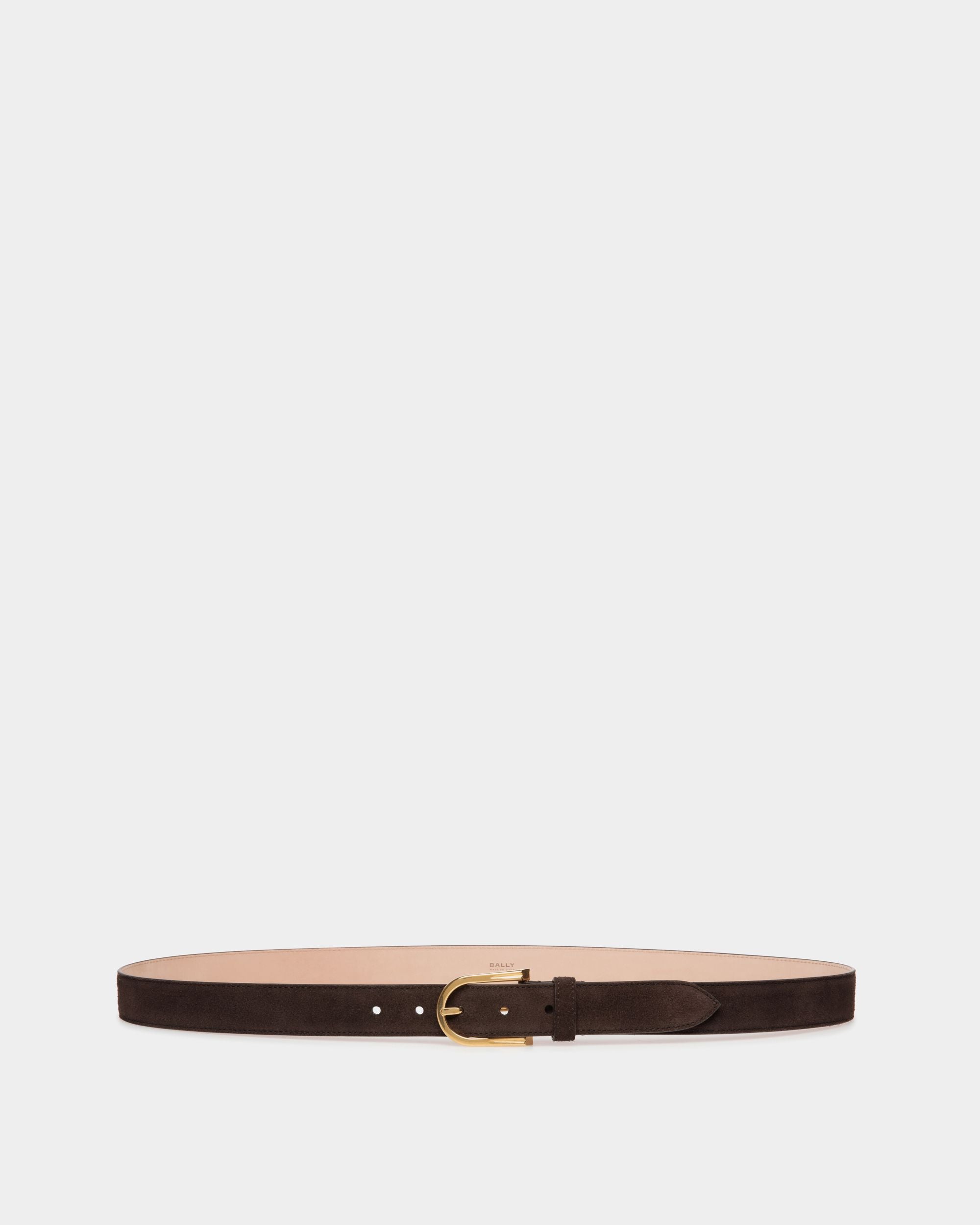 Udy 30 mm Gürtel Aus Veloursleder In Ebenholz - Herren - Bally - 01