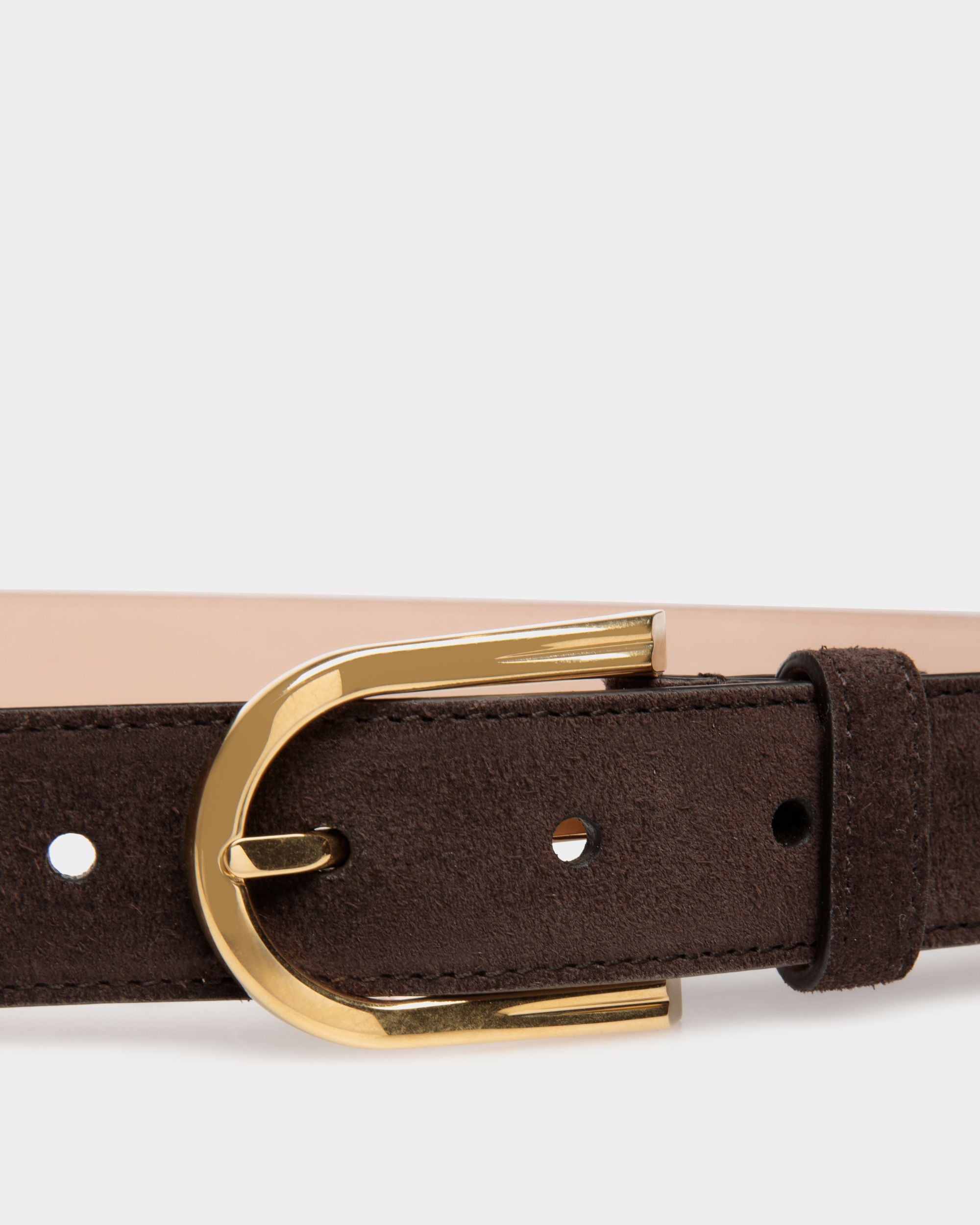 Udy 30 mm Gürtel Aus Veloursleder In Ebenholz - Herren - Bally - 03