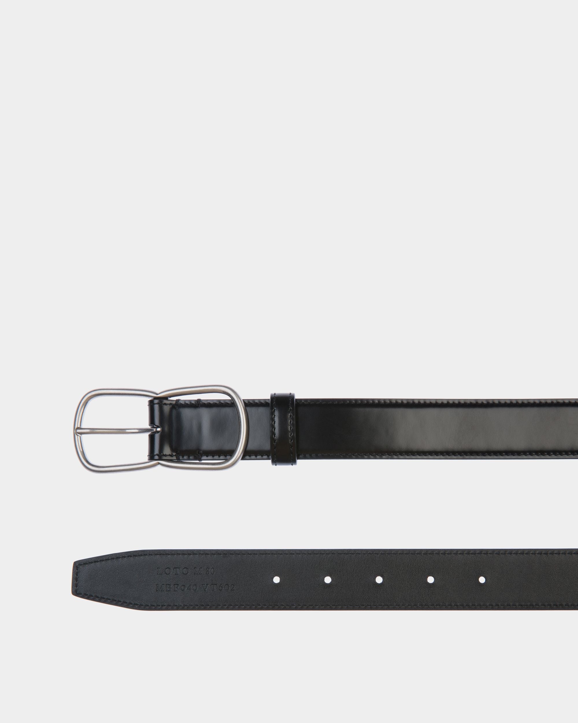 Loto 30 mm Gürtel Aus Gebürstetem Leder In Schwarz - Herren - Bally - 02
