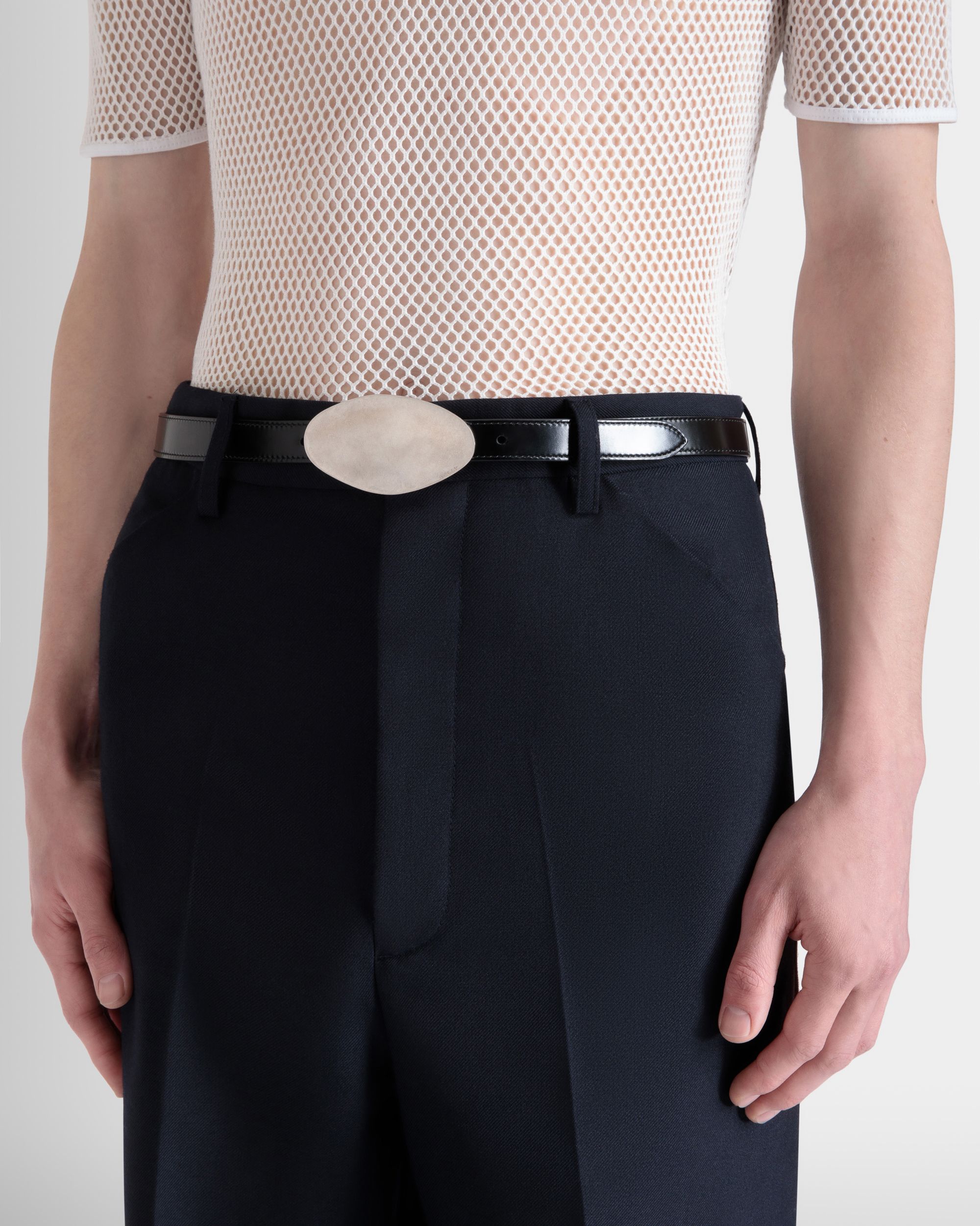 Swissness Gürtel Aus Schwarzem Leder - Herren - Bally - 04