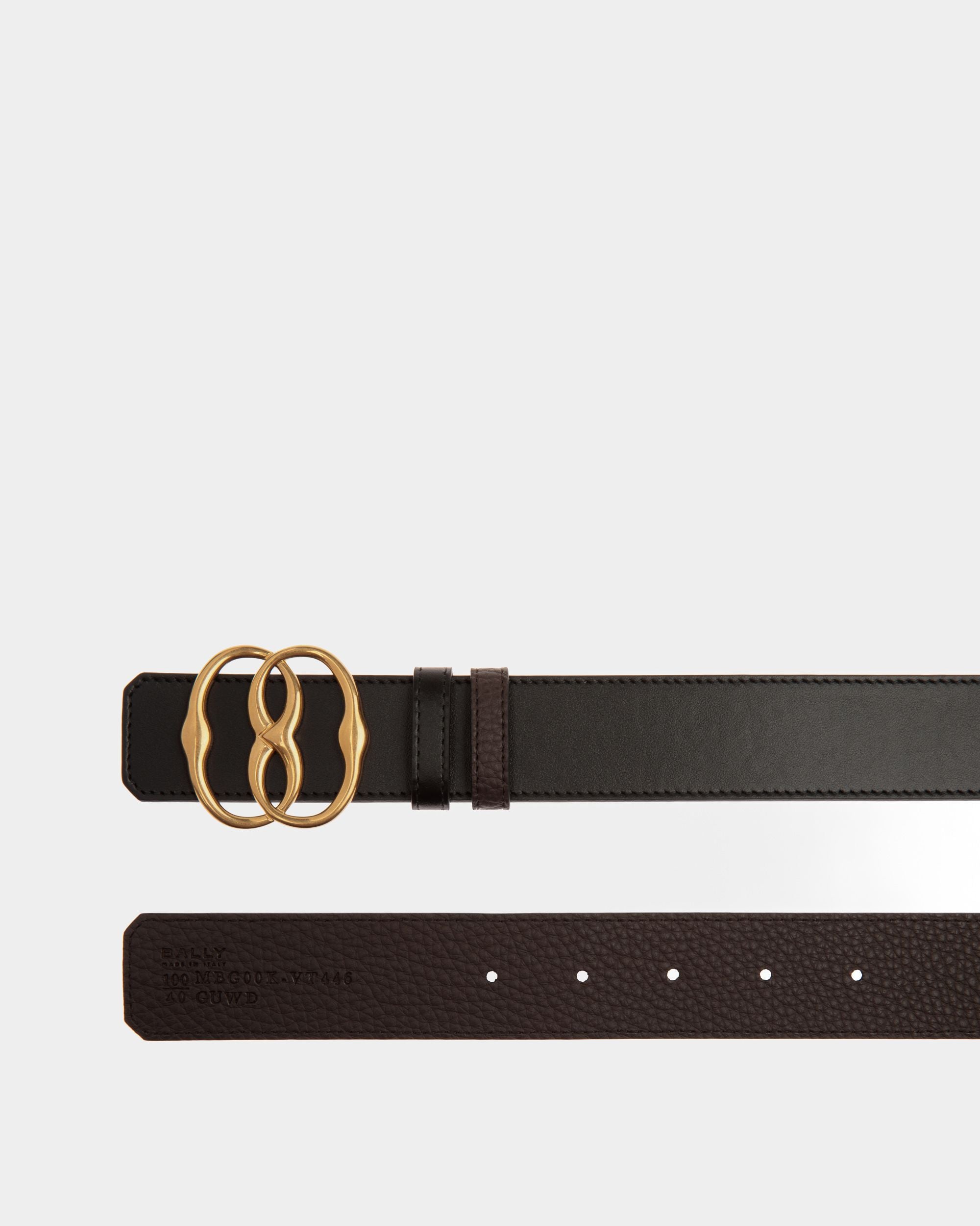 Bally Iconic 35 Mm Gürtel Aus Braunem Und Schwarzem Leder - Herren - Bally - 02