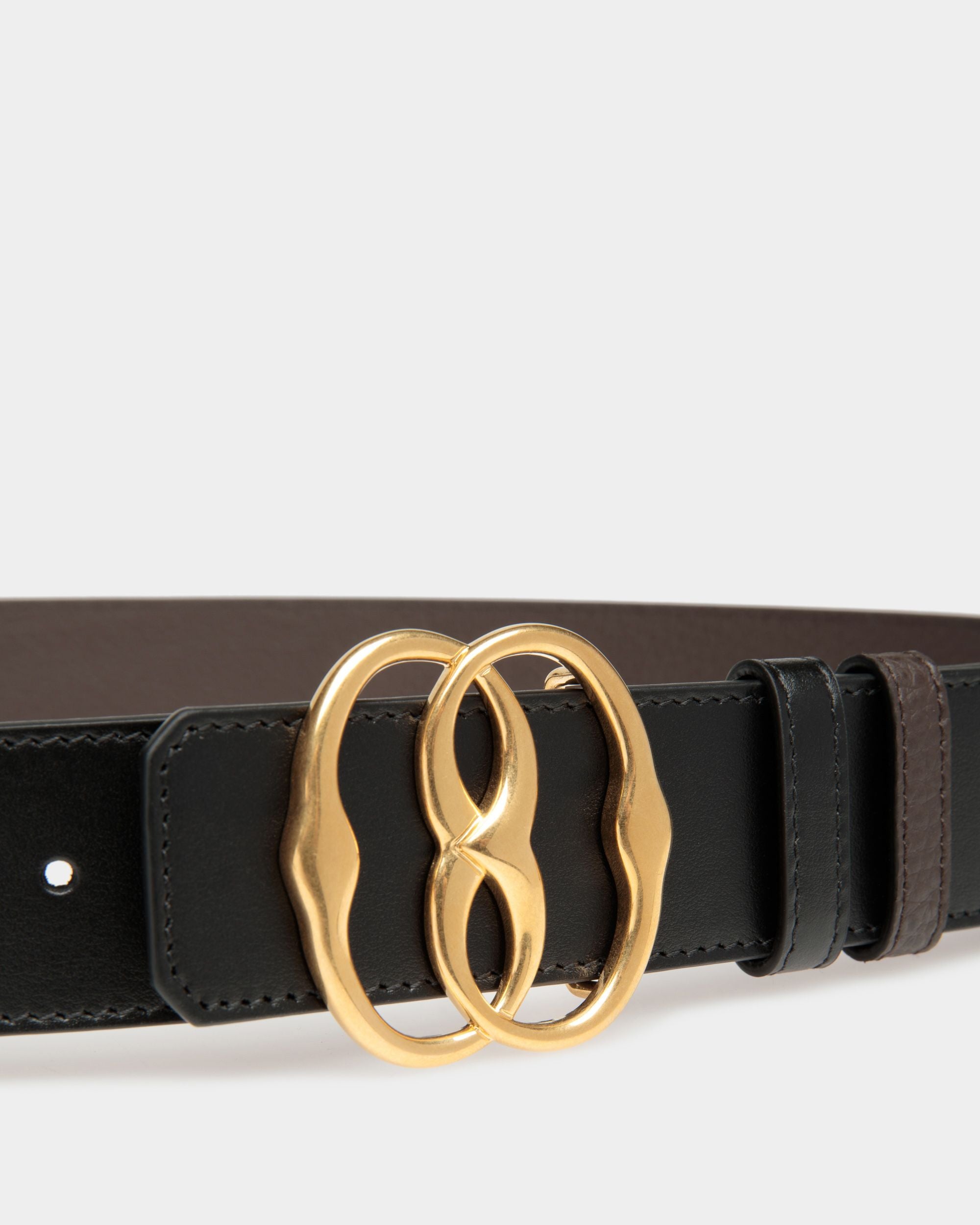 Bally Iconic 35 Mm Gürtel Aus Braunem Und Schwarzem Leder - Herren - Bally - 03