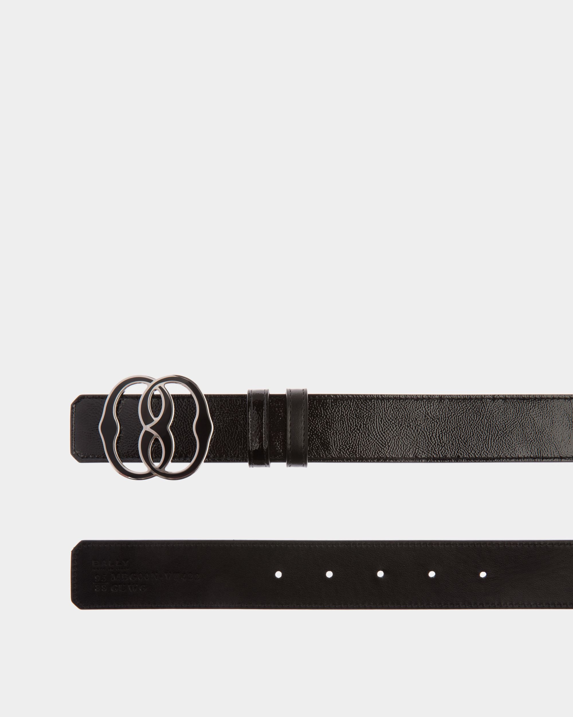 Bally Iconic Buckle Fixed-Reversible Belt In Black Leather - Herren - Bally - 02