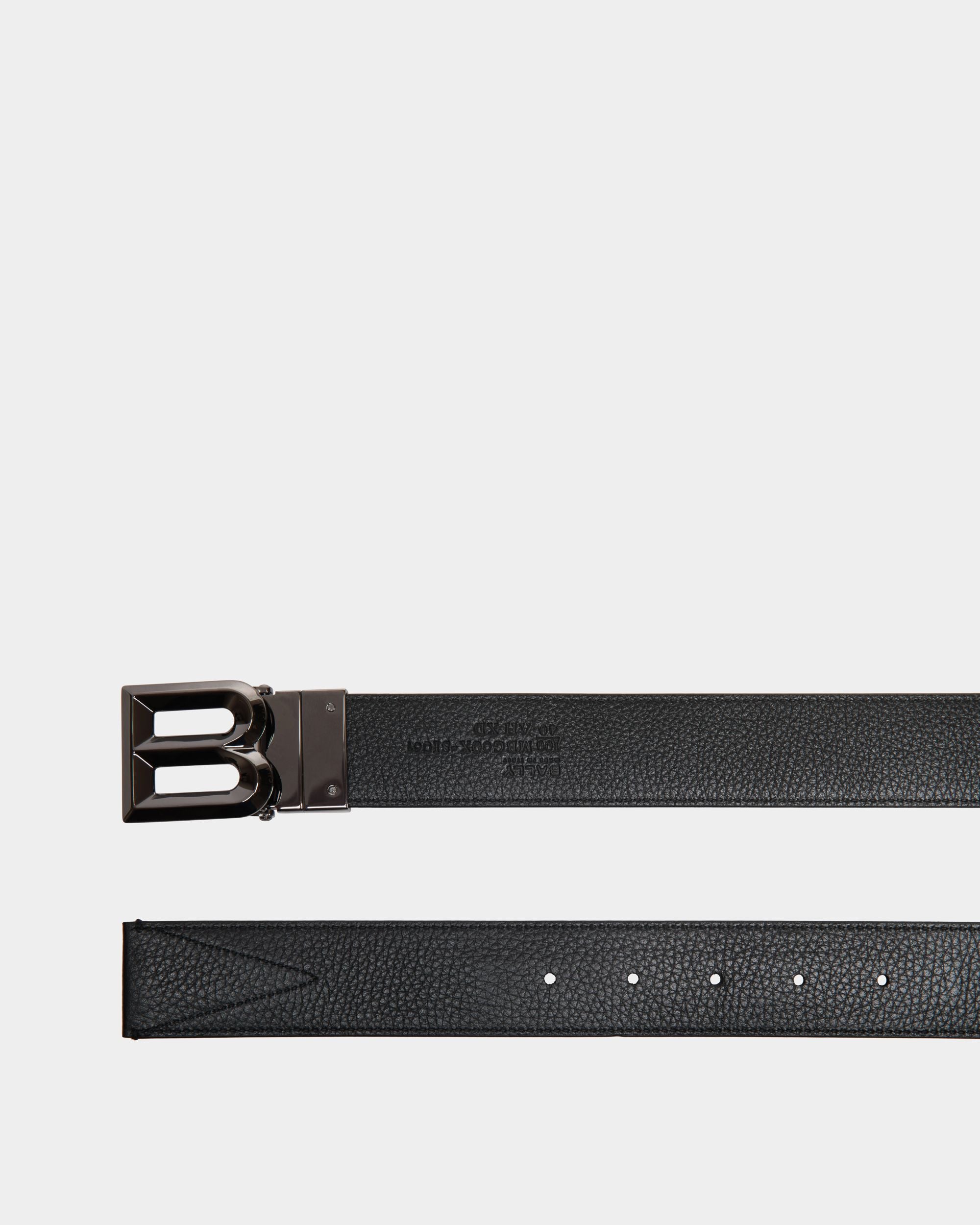 B Bold 35 mm Wendegürtel Aus Stoff Und Leder In Schwarz Und Weiß - Herren - Bally - 02