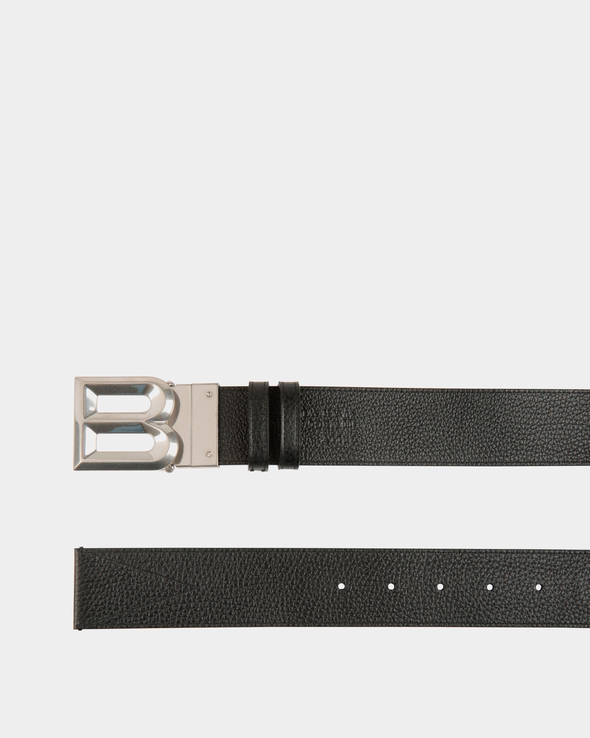 B Bold 40 mm Wendegürtel Aus Schwarz-Weißem Stoff Und Leder - Herren - Bally - 02