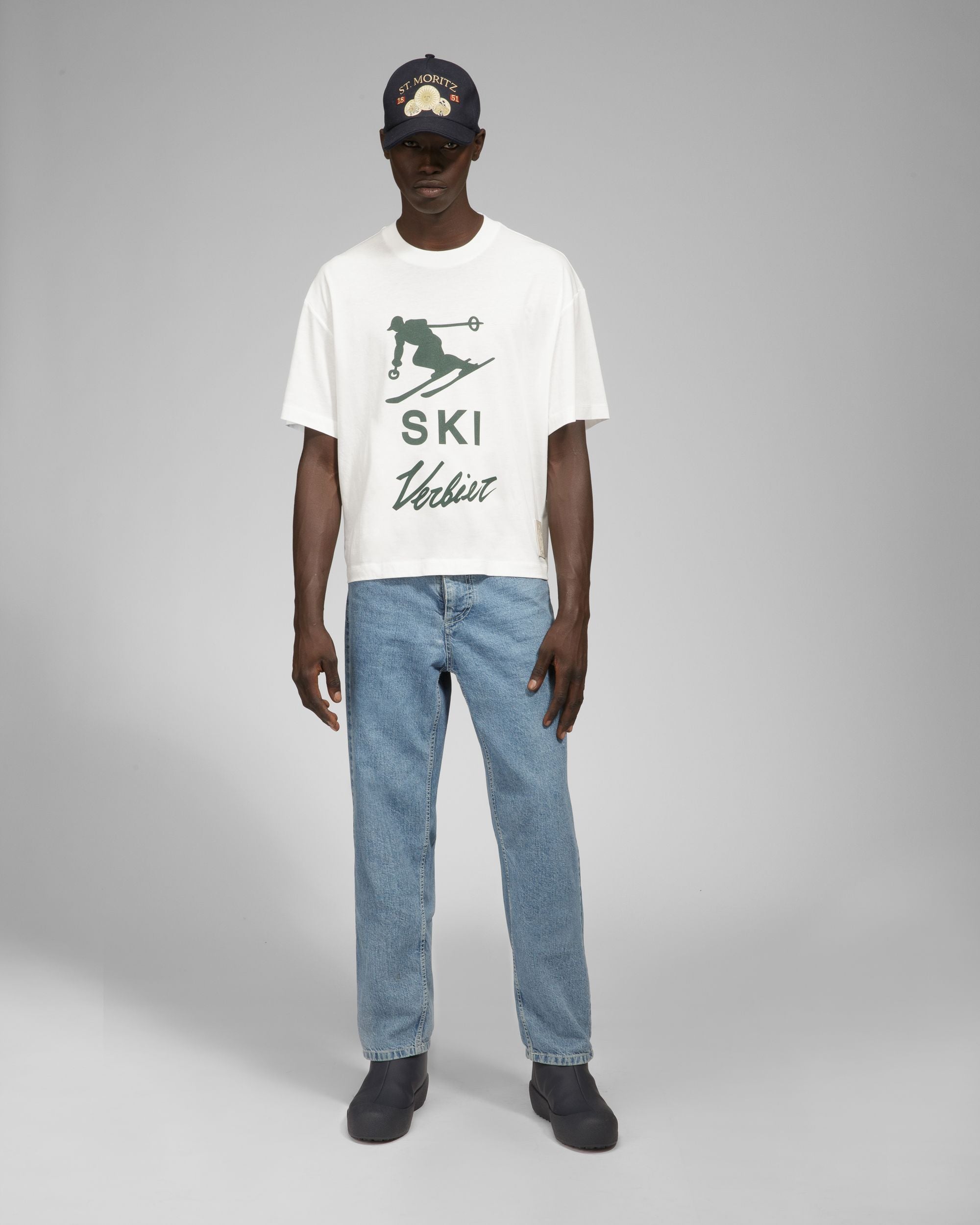 T-Shirt Ski St Moritz Baumwoll-T-Shirt In Elfenbein - Herren - Bally - 05
