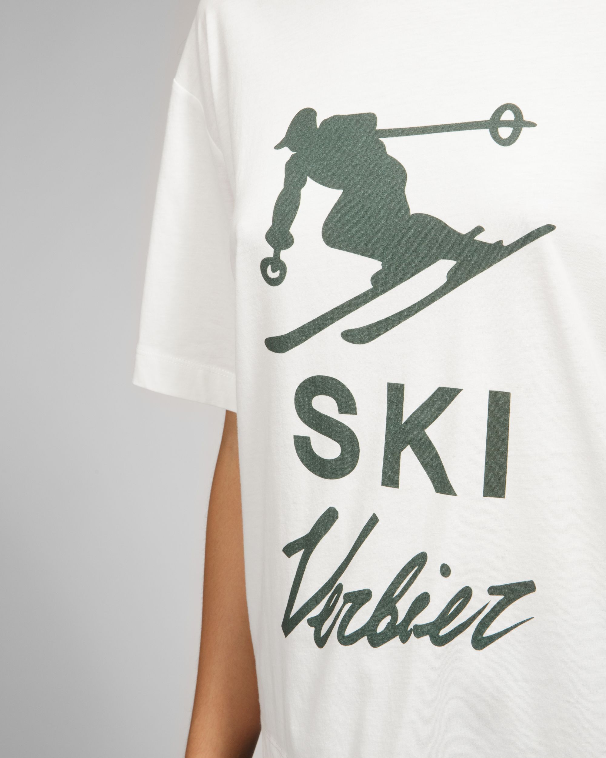 T-Shirt Ski St Moritz Baumwoll-T-Shirt In Elfenbein - Herren - Bally - 10