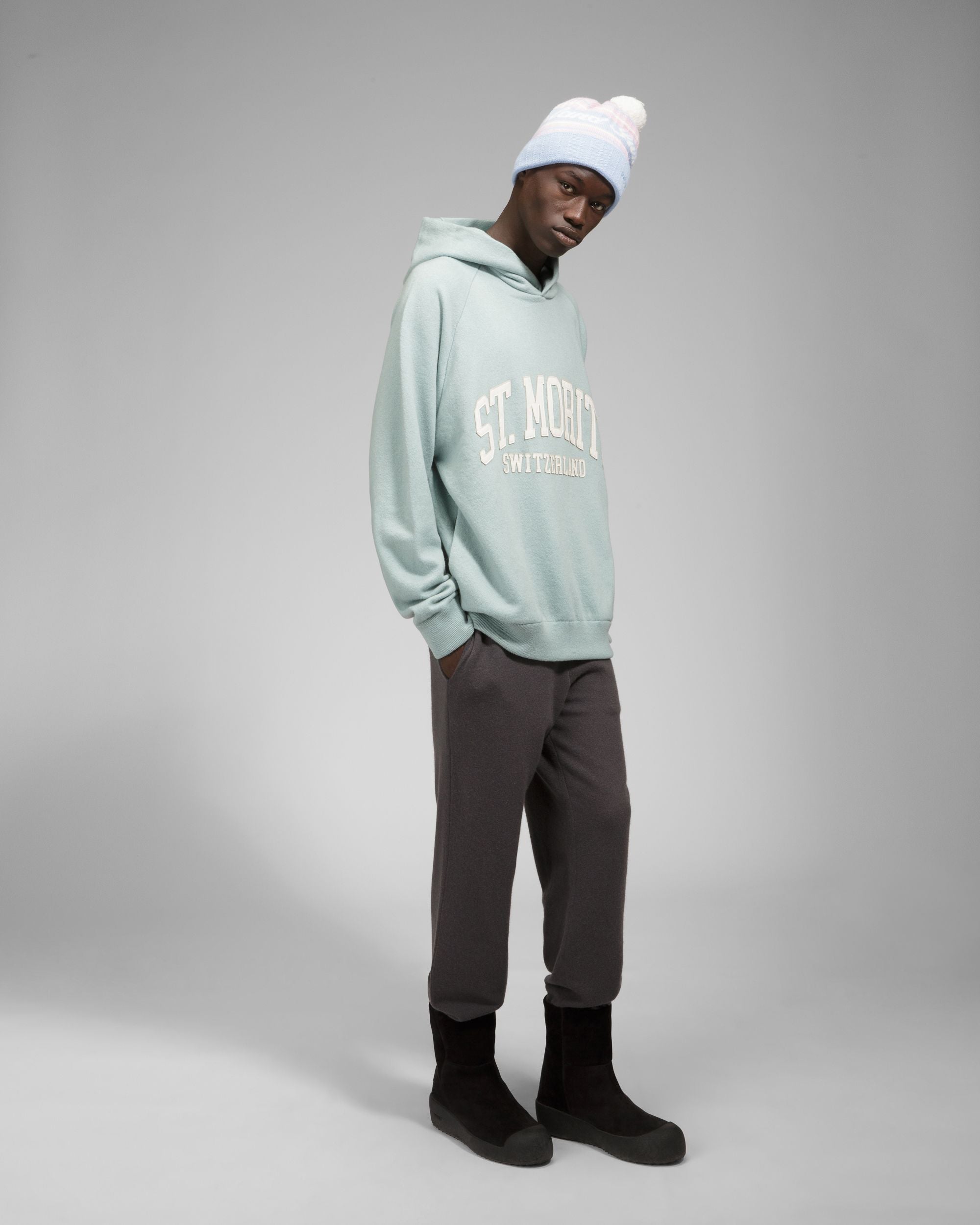 Hoodie St Moritz Kaschmir-Sweatshirt In Hellblau - Herren - Bally - 02