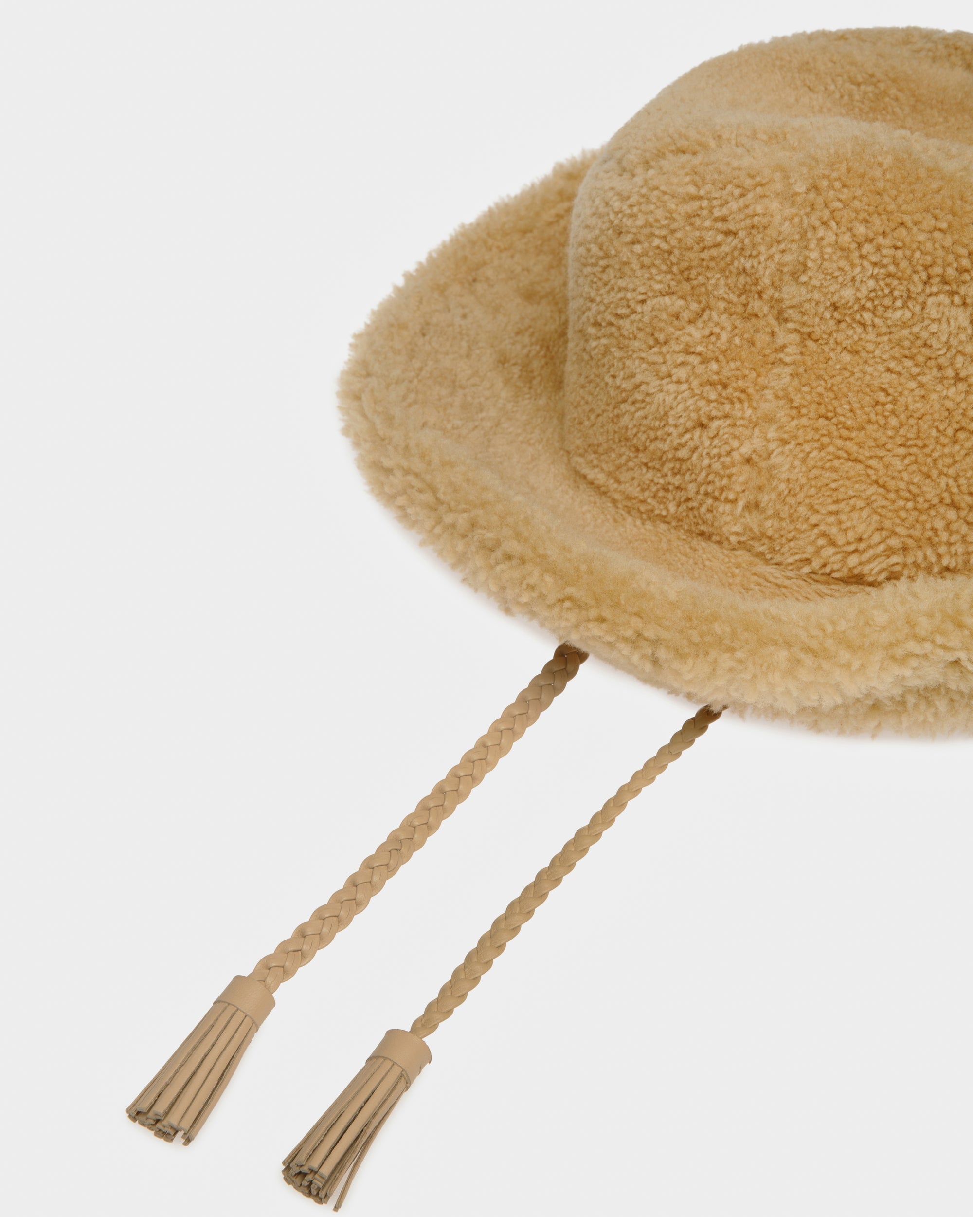 Hut Aus Der Curling Kollektion Aus Shearling Vom Schaf In Camel - Herren - Bally - 03