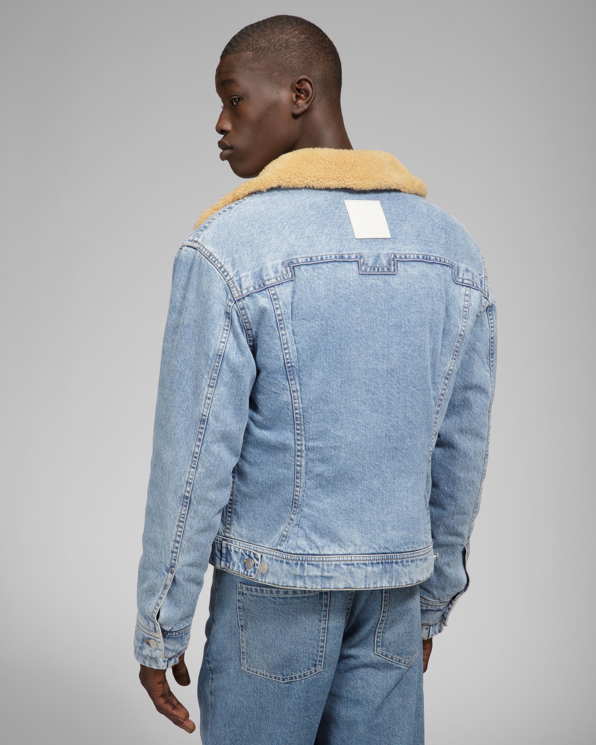 Jacke Mit Shearling-Besatz Baumwolljacke In Denimblau - Herren - Bally - 05