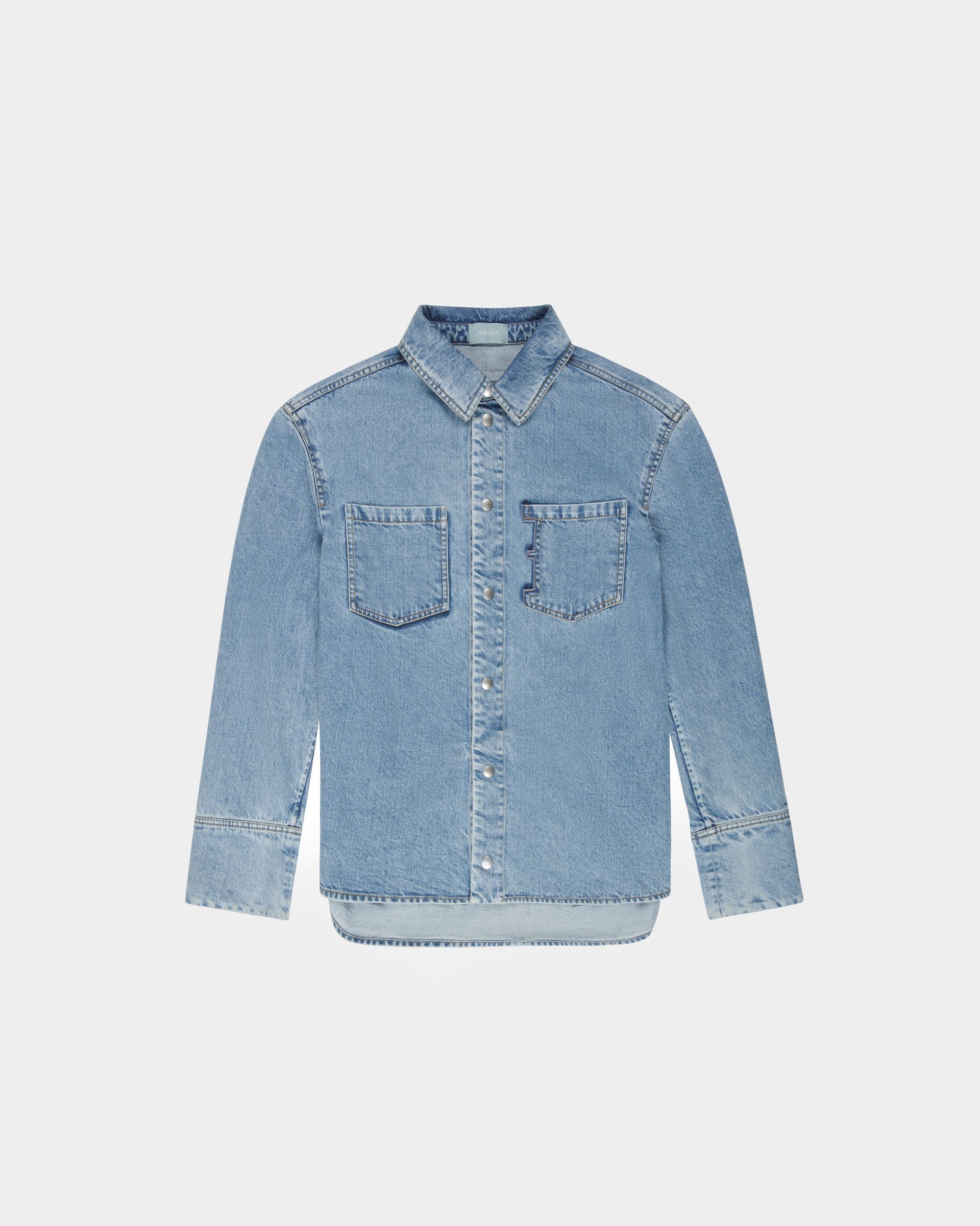 Baumwollhemd Baumwollhemd In Denimblau - Herren - Bally - 01