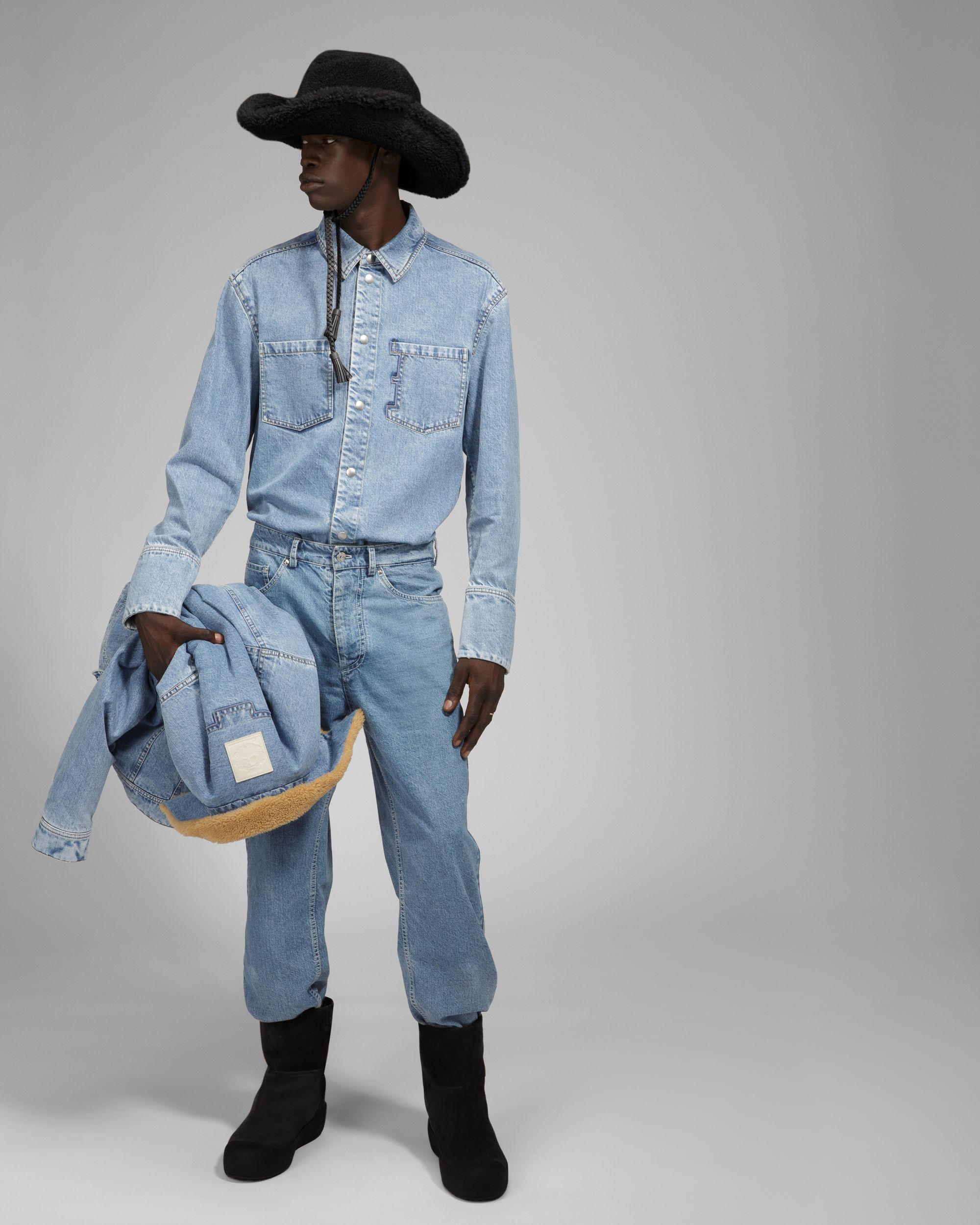 Baumwollhemd Baumwollhemd In Denimblau - Herren - Bally - 02