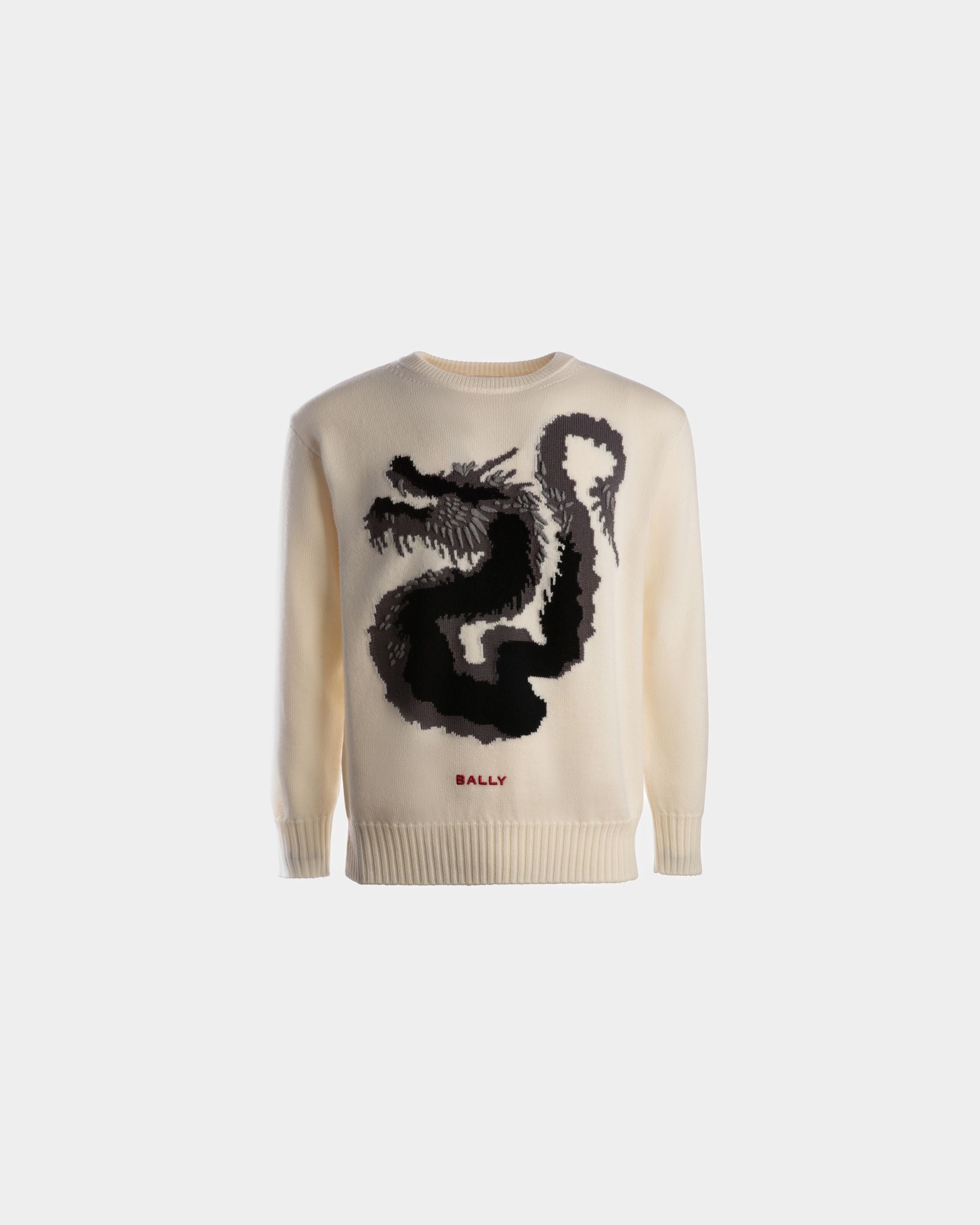Pullover Aus Wolle In Weiß - Herren - Bally - 01
