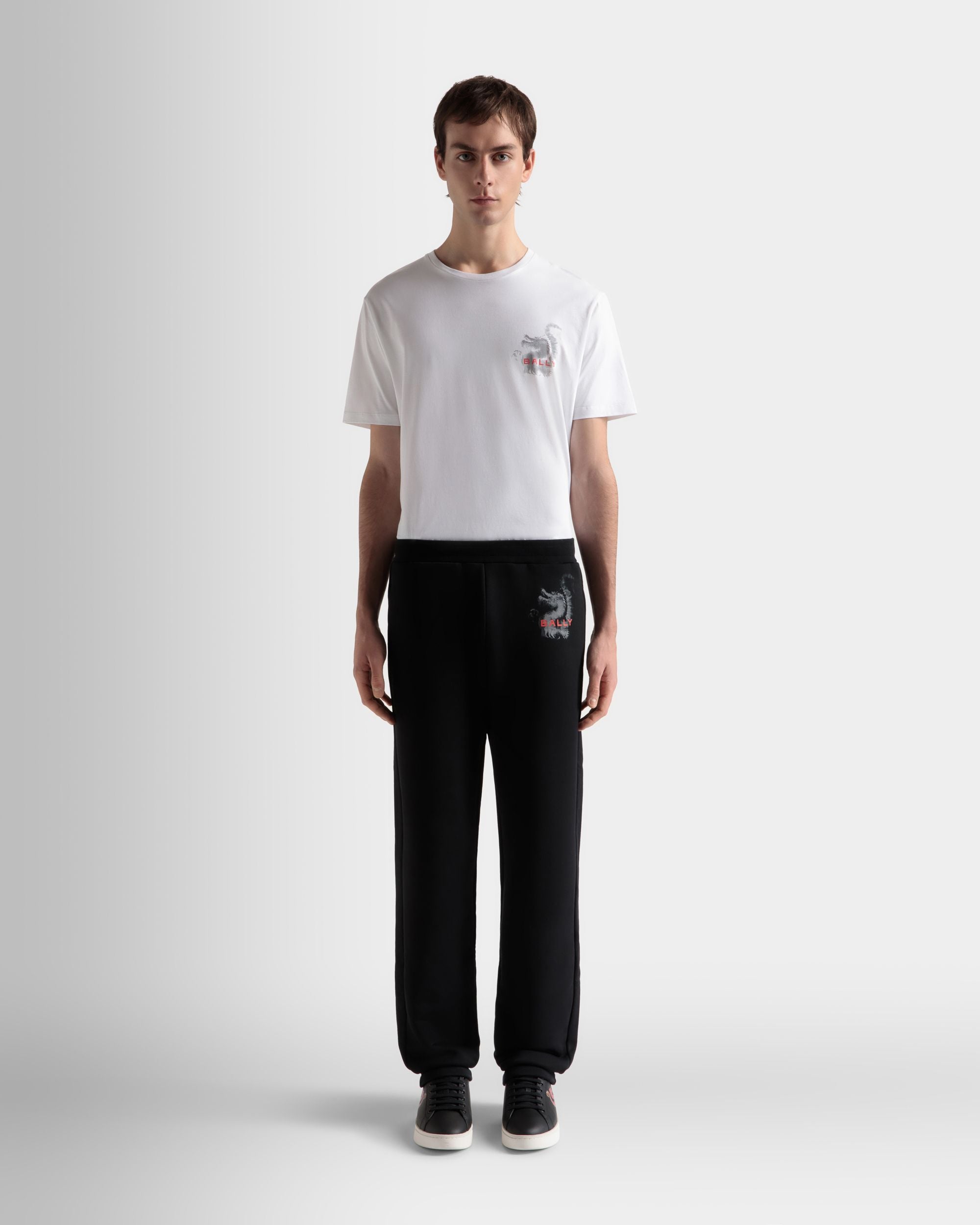 Sweathose Aus Baumwollmischung In Schwarz - Herren - Bally - 02