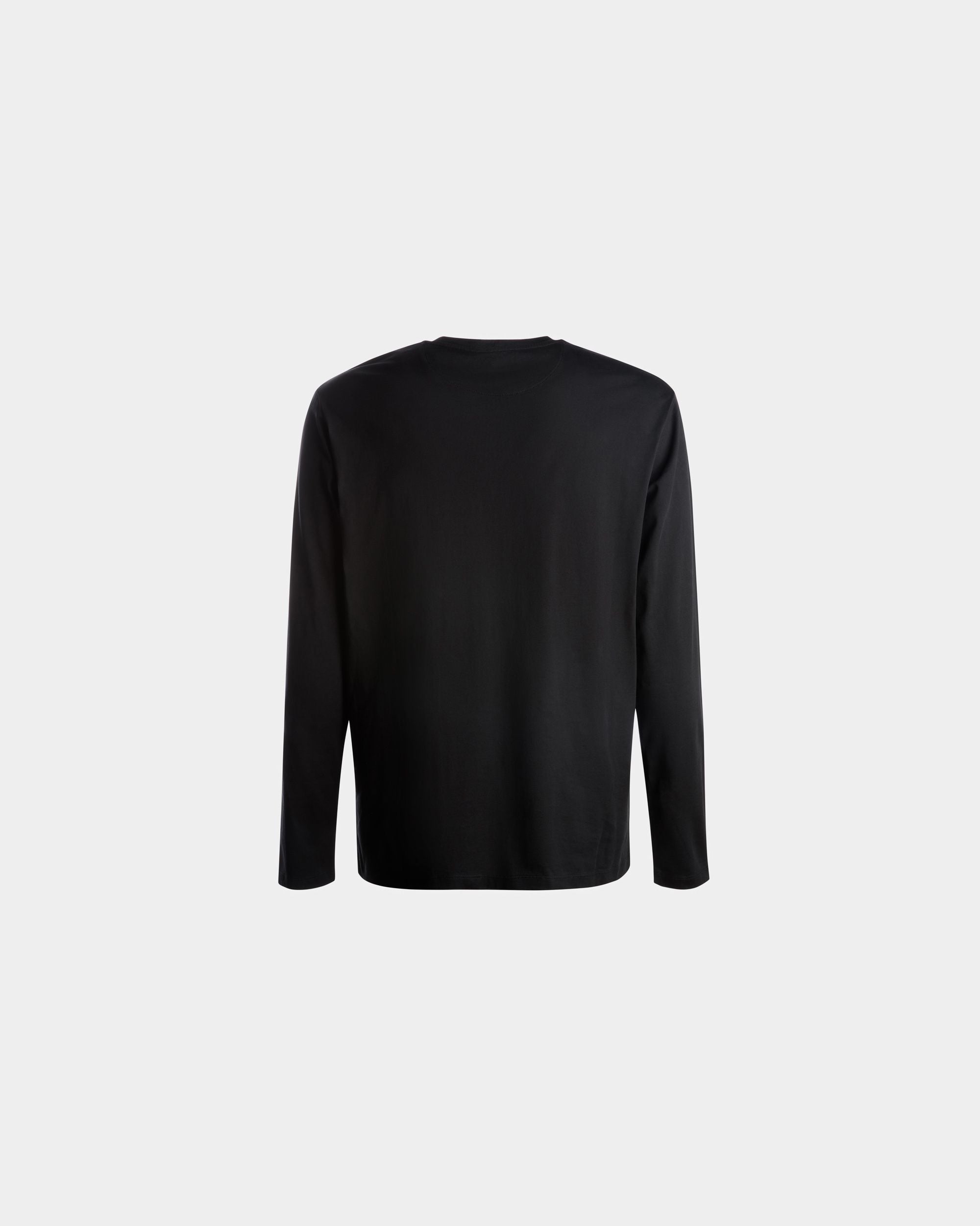 Langarm-T-Shirt Aus Baumwolle In Schwarz - Herren - Bally - 07