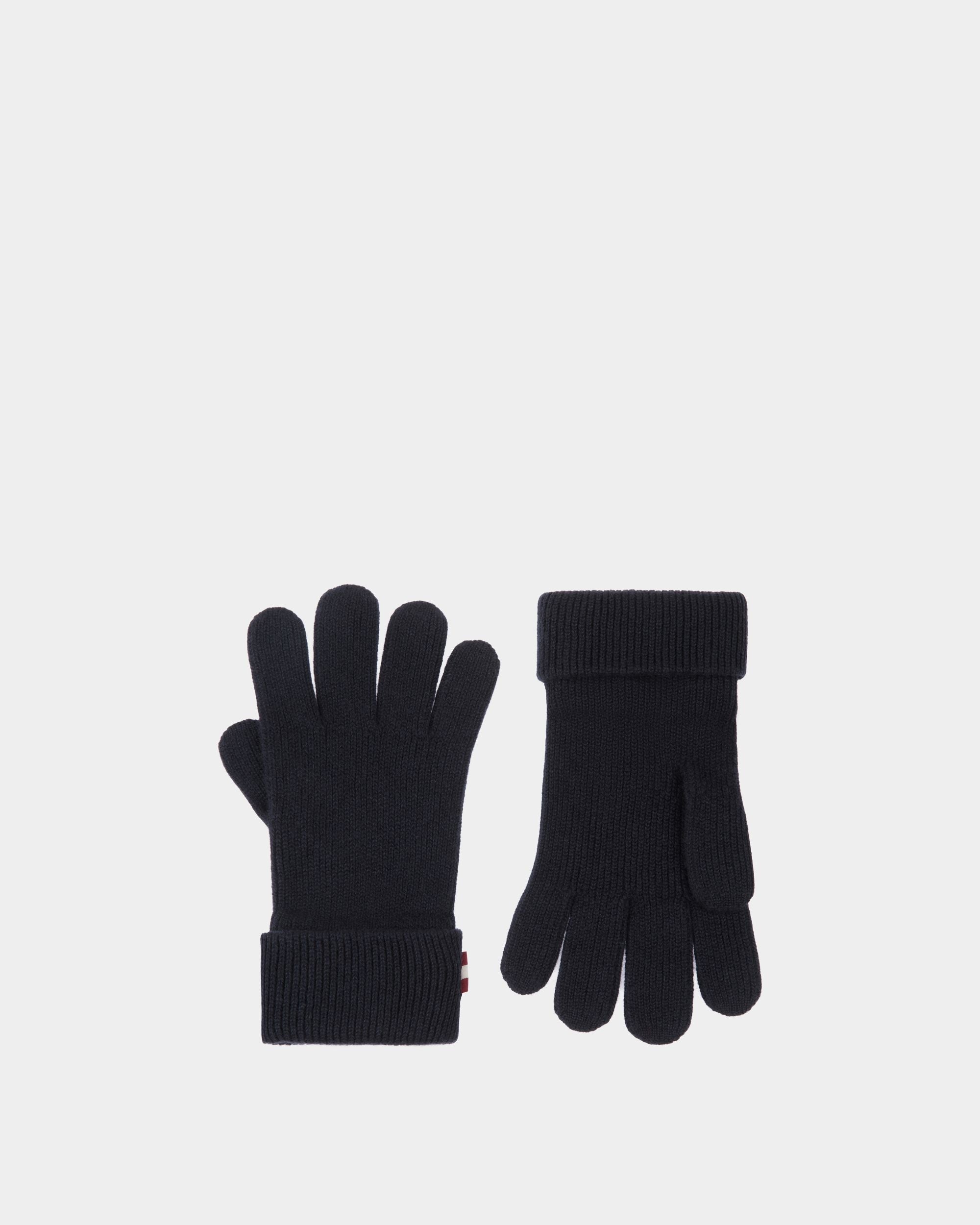 Handschuhe Aus Kaschmir In Navy Blue - Herren - Bally - 01