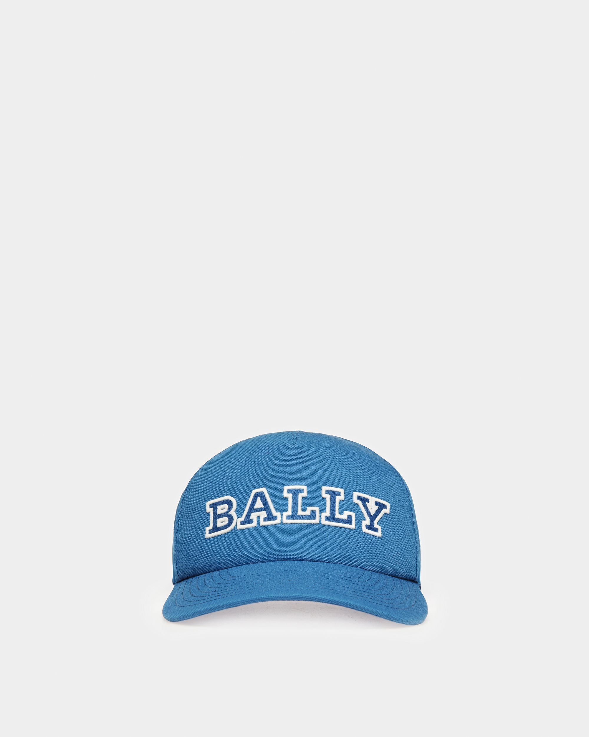 Baseballkappe Aus Baumwolle In Neonblau - Herren - Bally - 01