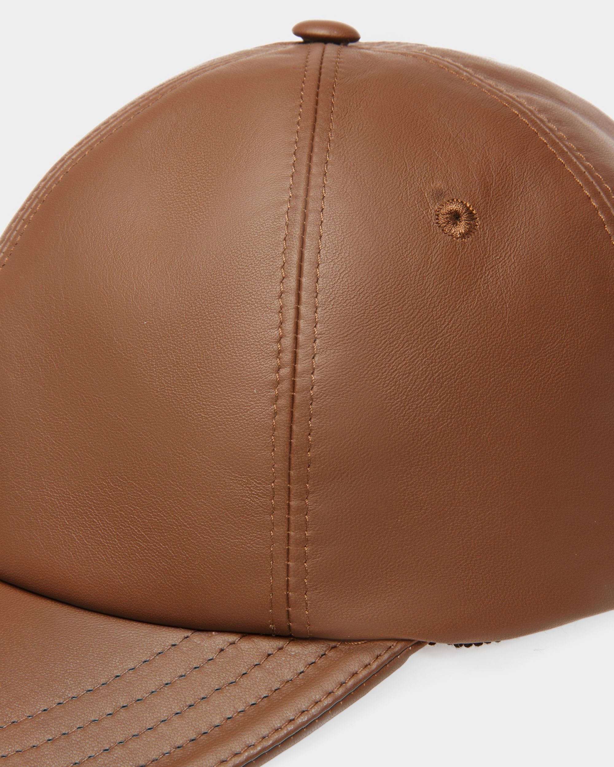 Baseballkappe Aus braunem Leder - Herren - Bally - 03