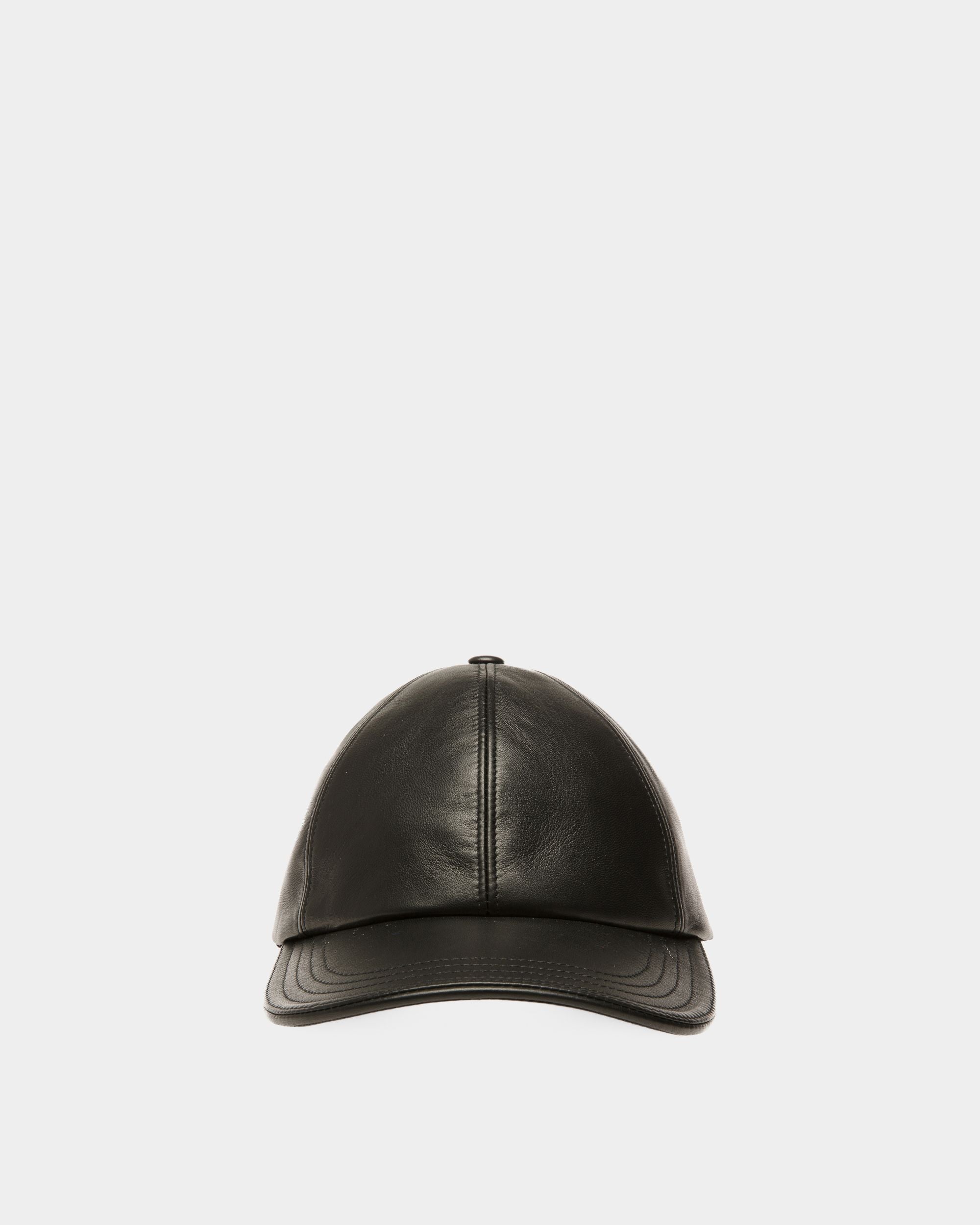 Baseballkappe Aus Leder in Schwarz - Herren - Bally - 01