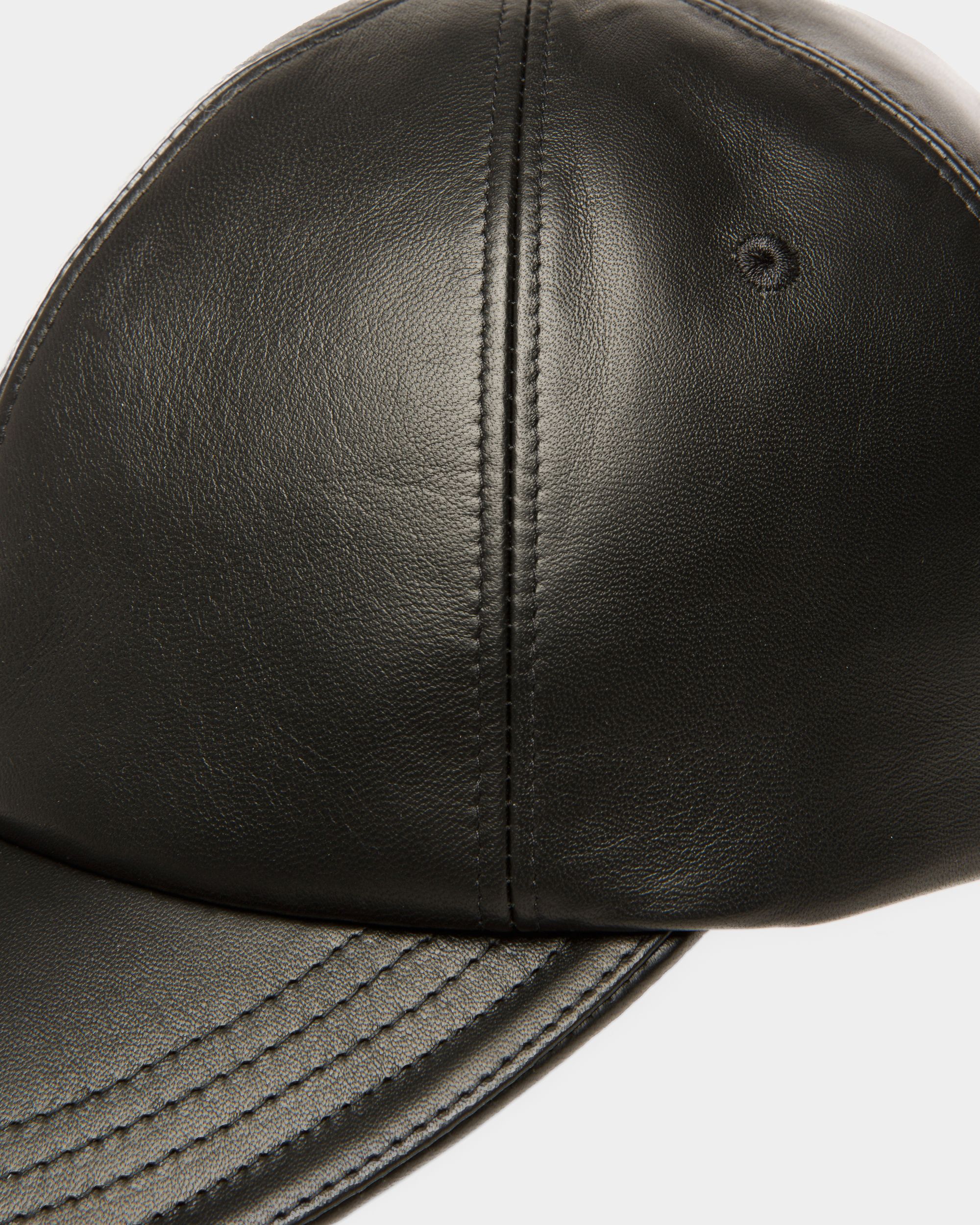 Baseballkappe Aus Leder in Schwarz - Herren - Bally - 03