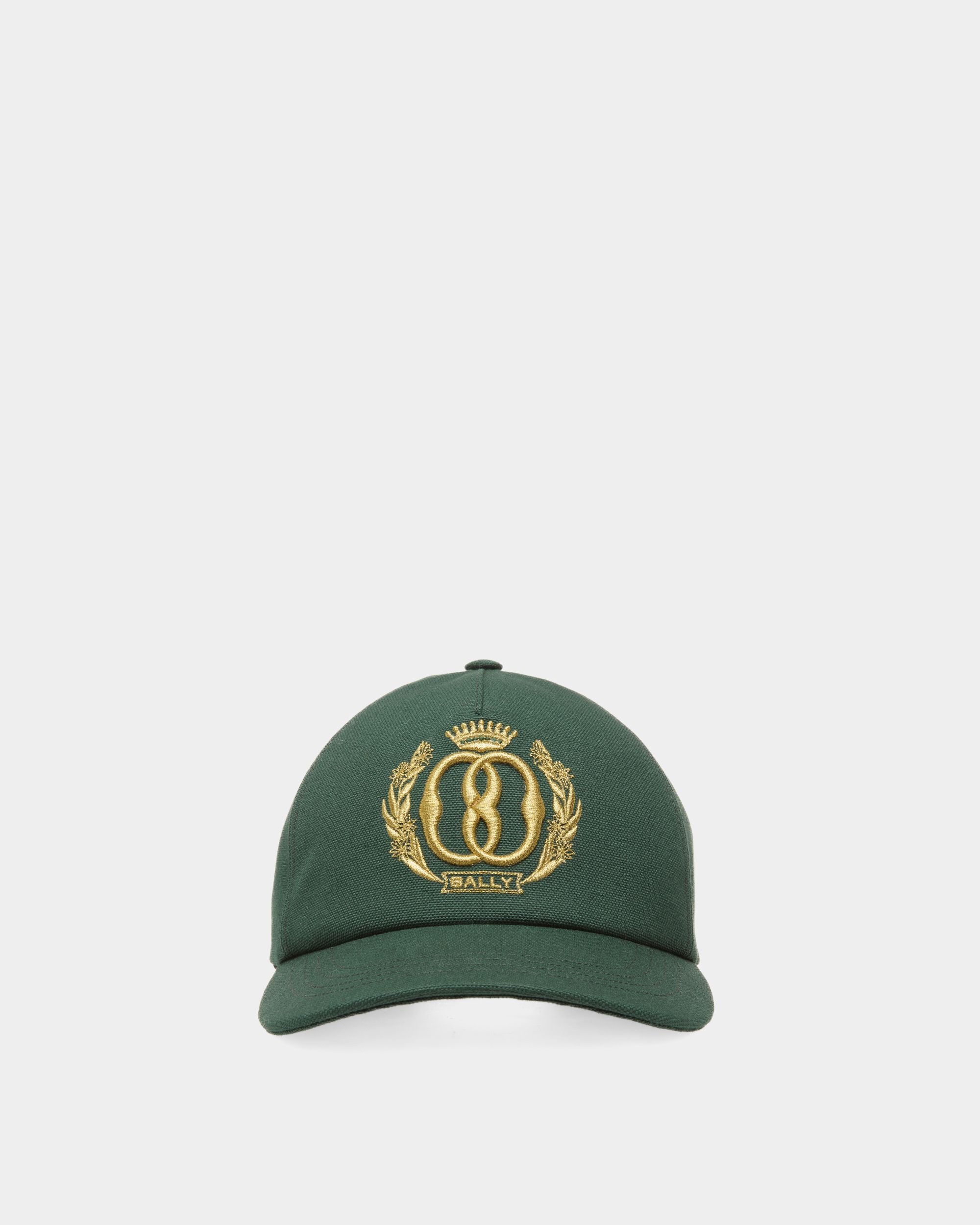 Emblem Baseballmütze Aus grüner Baumwolle - Herren - Bally - 01