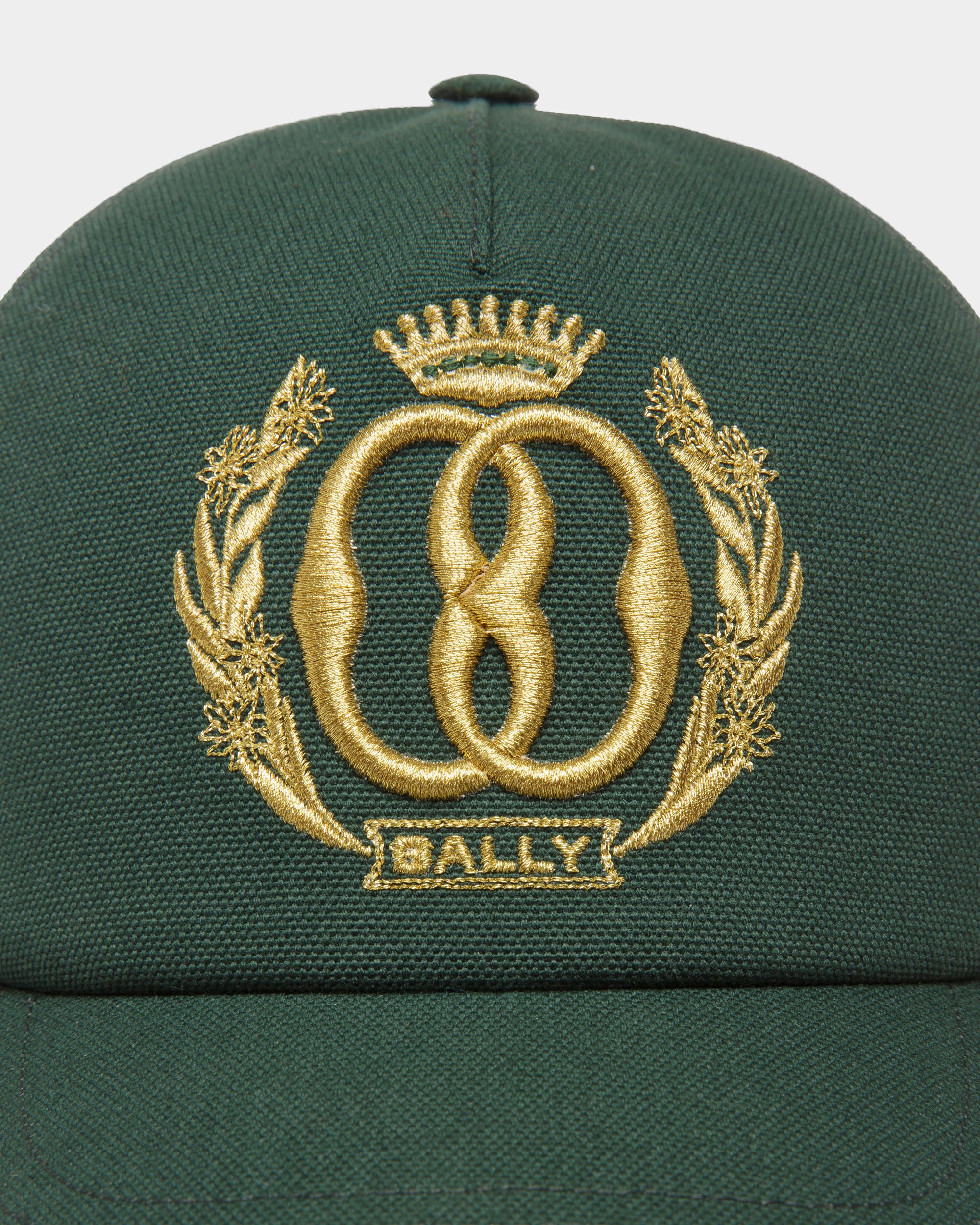 Emblem Baseballmütze Aus grüner Baumwolle - Herren - Bally - 03