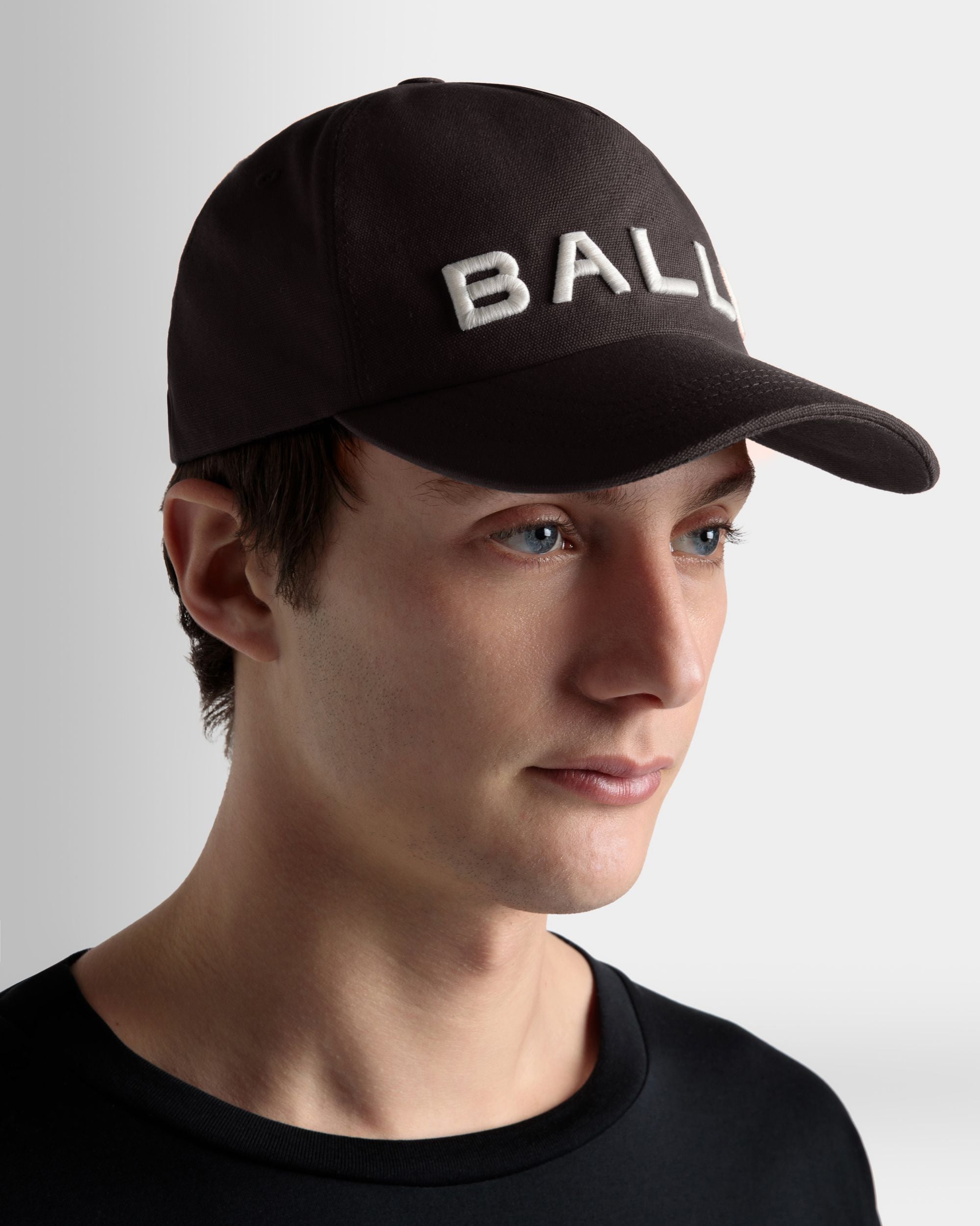 Baseballmütze mit Logostickerei Aus schwarzer Baumwolle - Herren - Bally - 02