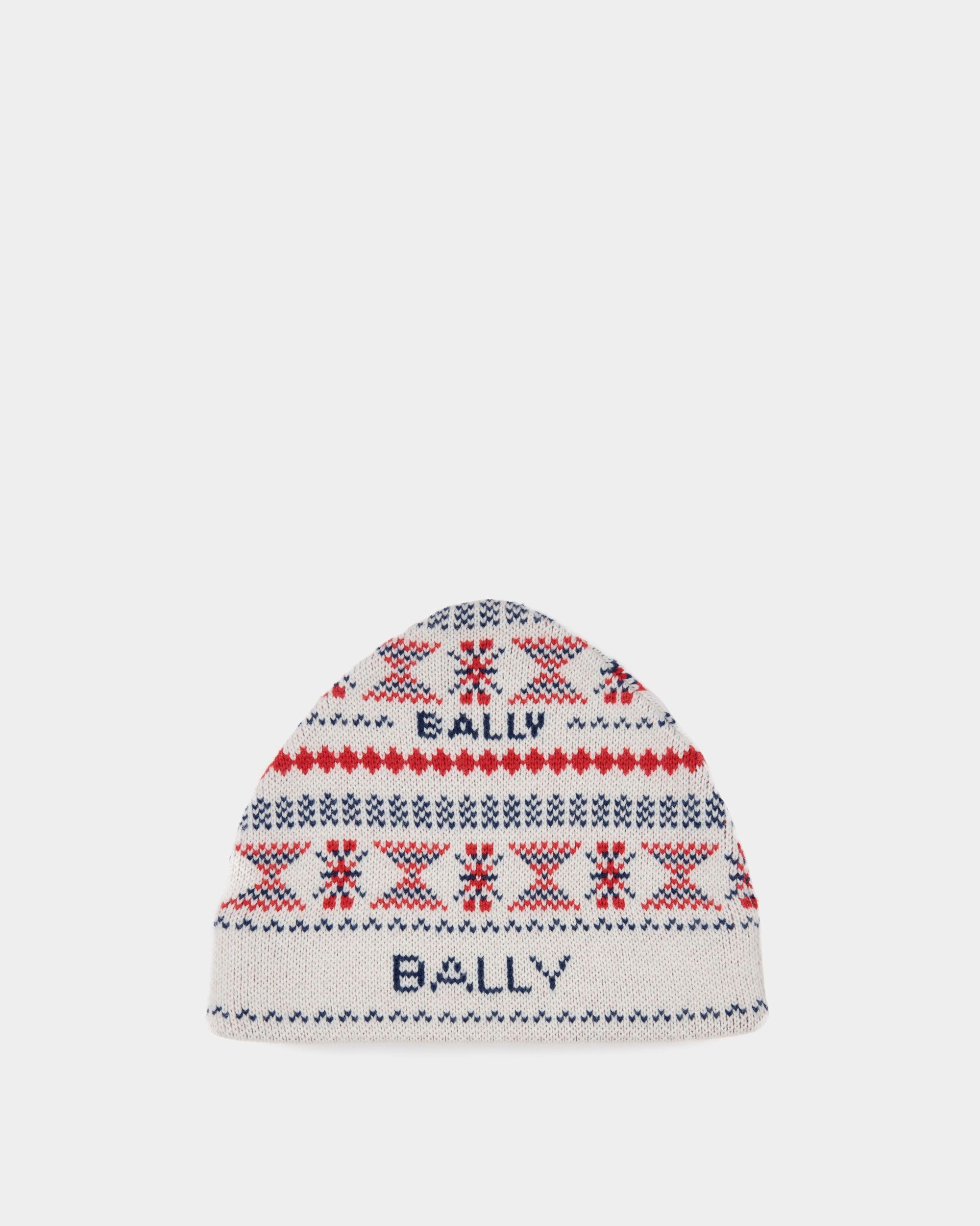 Mehrfarbige Mountain Beanie-Mütze Aus Wolle - Herren - Bally - 01