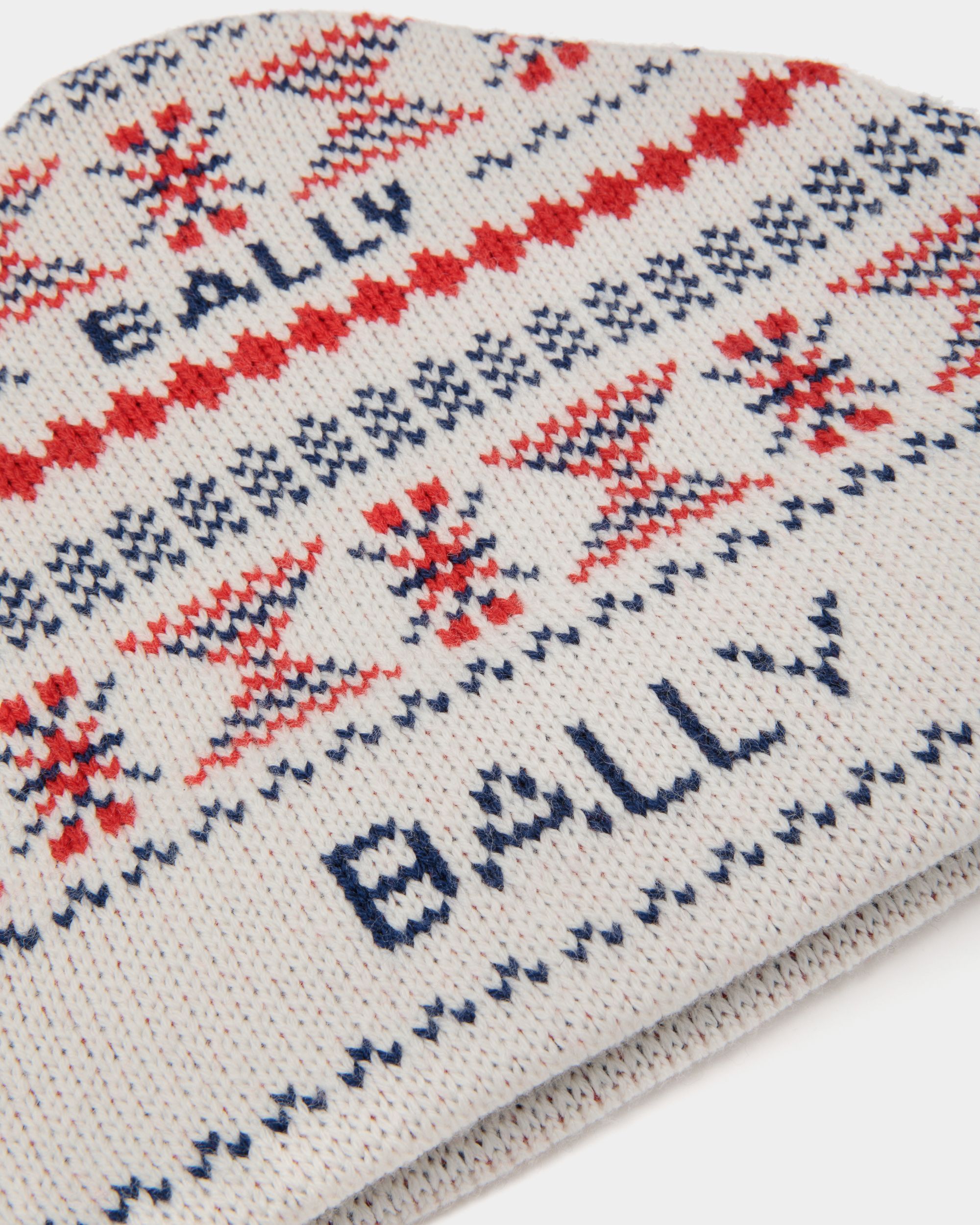 Mehrfarbige Mountain Beanie-Mütze Aus Wolle - Herren - Bally - 03