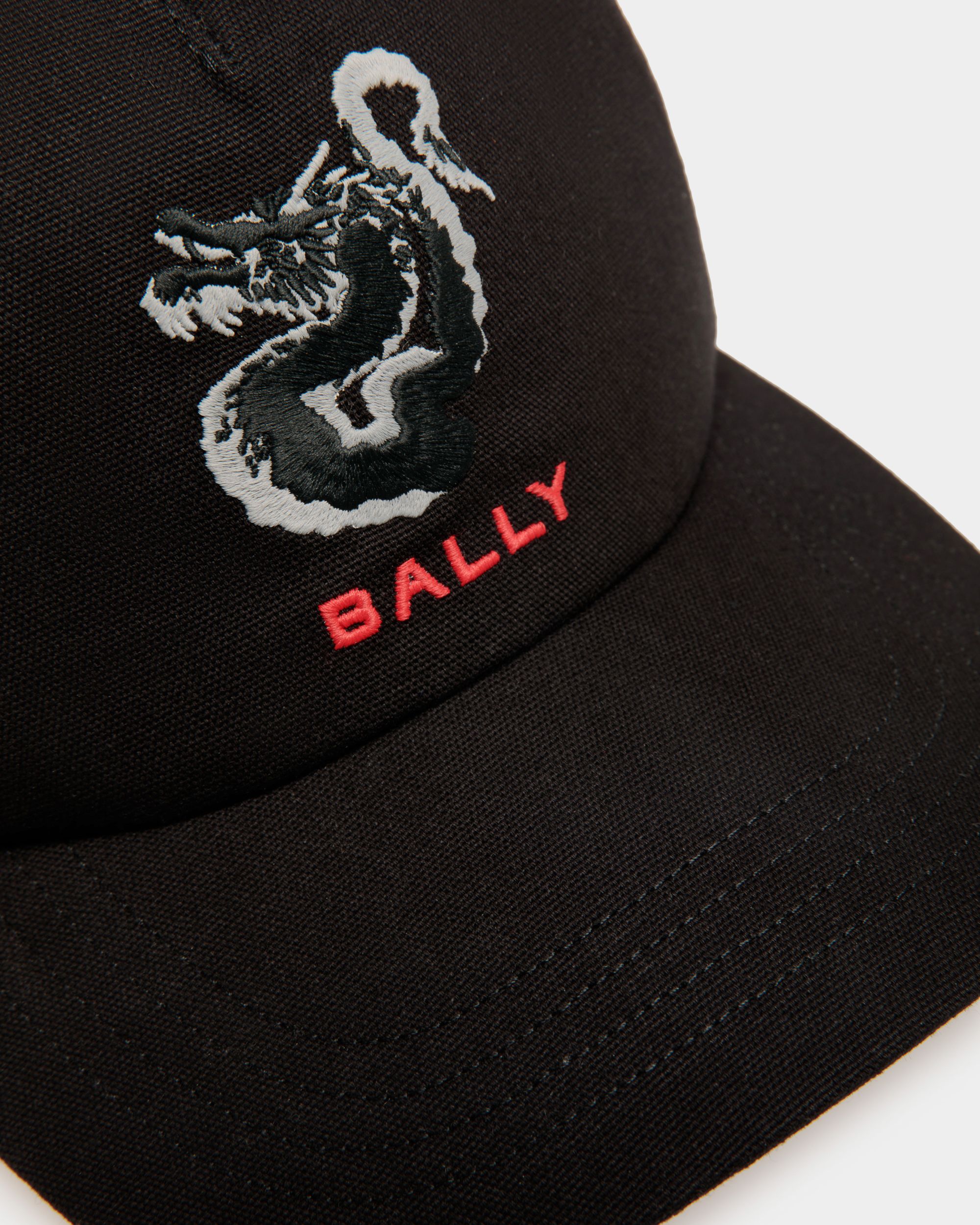 Baseballmütze Aus Baumwolle In Schwarz - Herren - Bally - 03