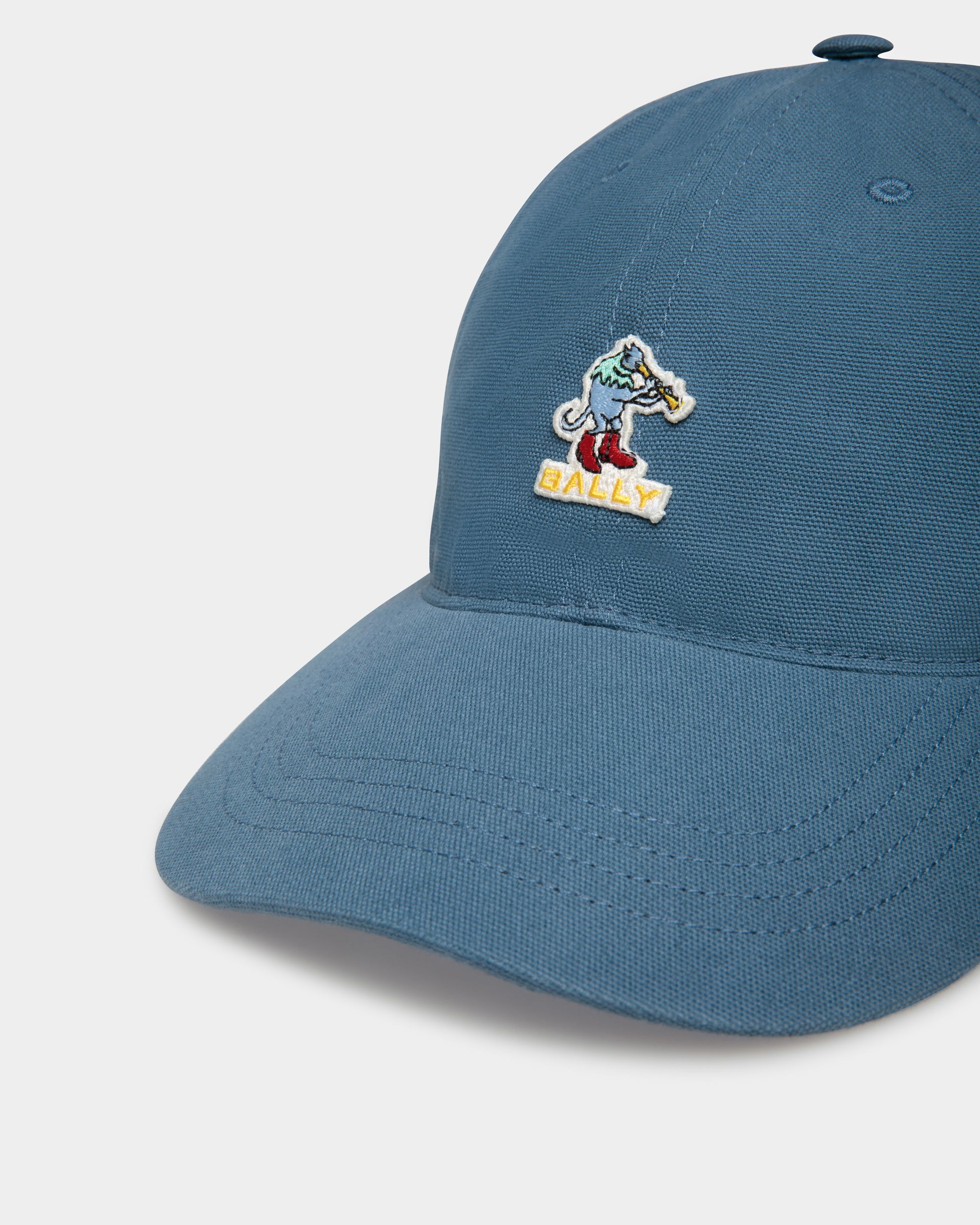 Baseballmütze Aus Baumwolle In Light Blue - Herren - Bally - 04