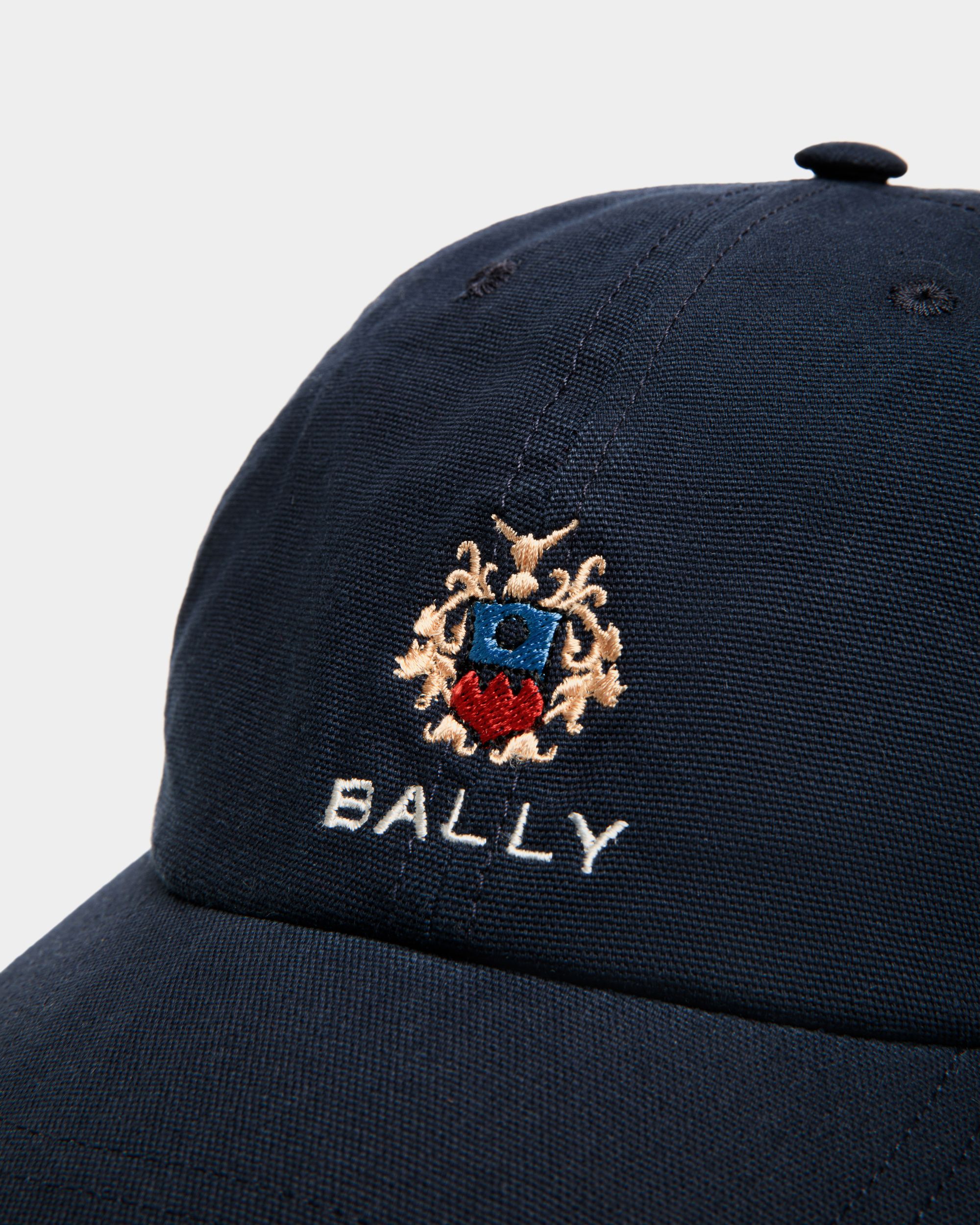 Baseballmütze Aus Baumwolle In Navy Blue Mit Bally Crest Logo - Herren - Bally - 03