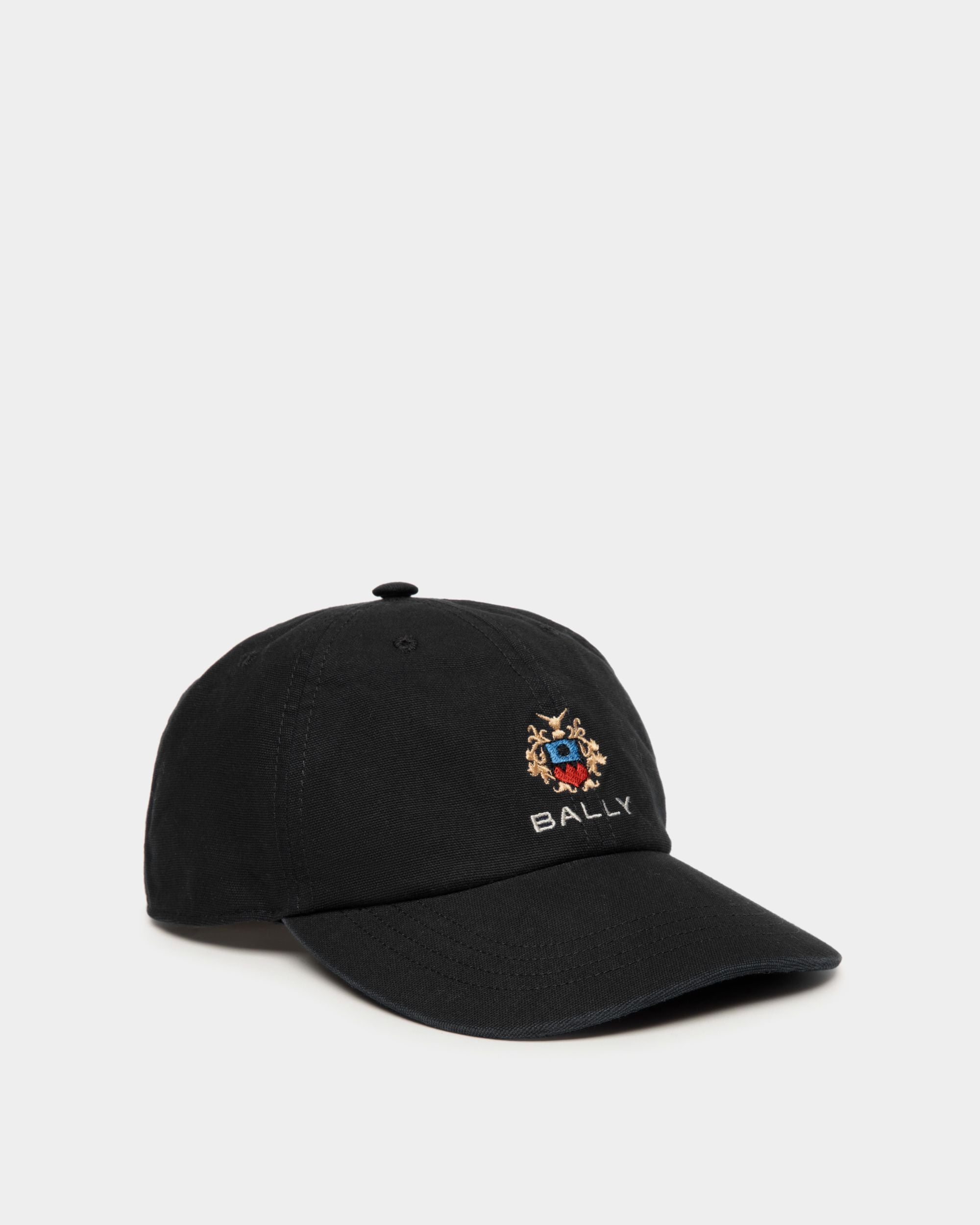 Baseballmütze Aus Baumwolle In Schwarz Mit Bally-Crest-Logo - Herren - Bally - 01