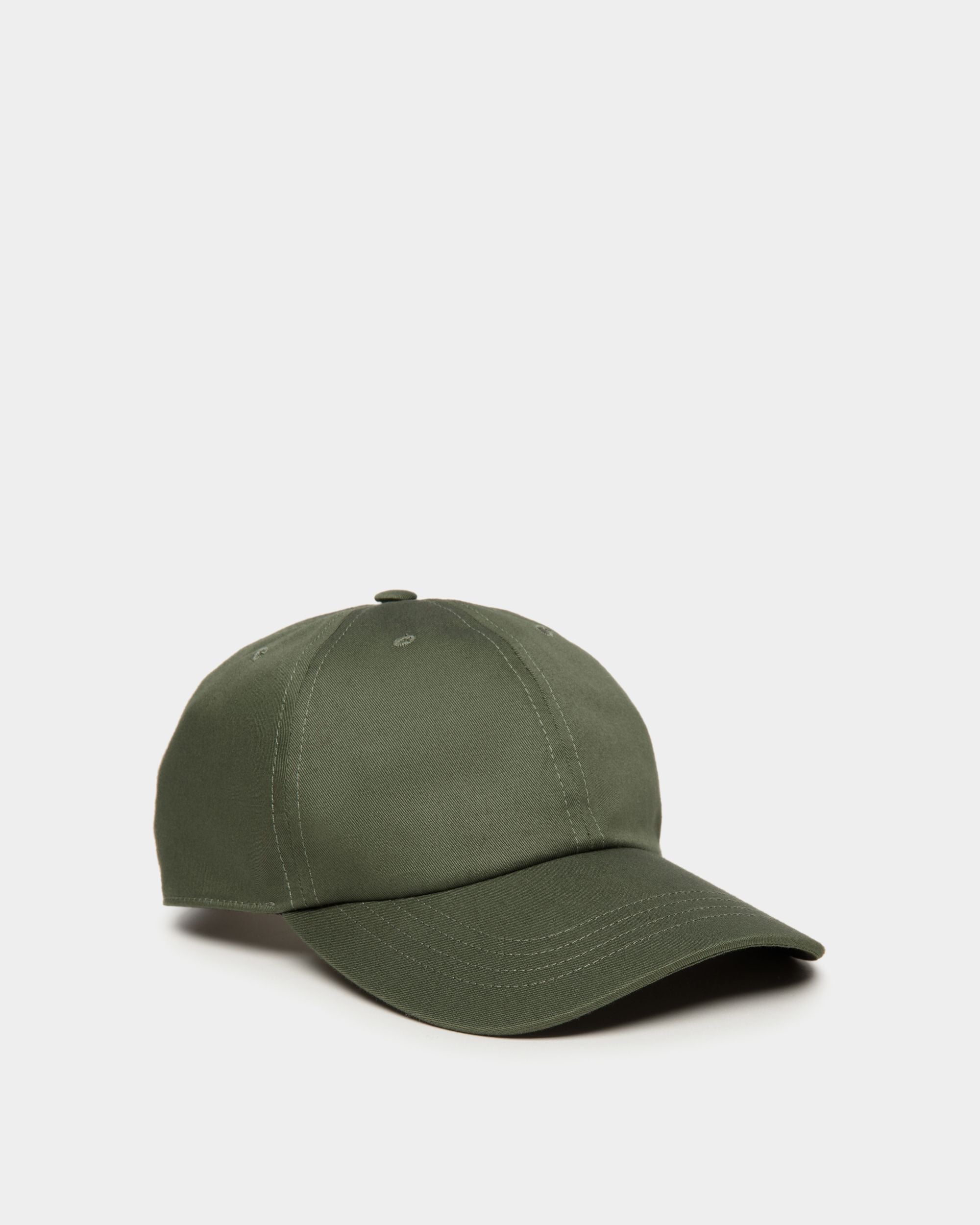 Baseballmütze Aus Baumwolle In Military Green Mit Bally Crest Logo - Herren - Bally - 01