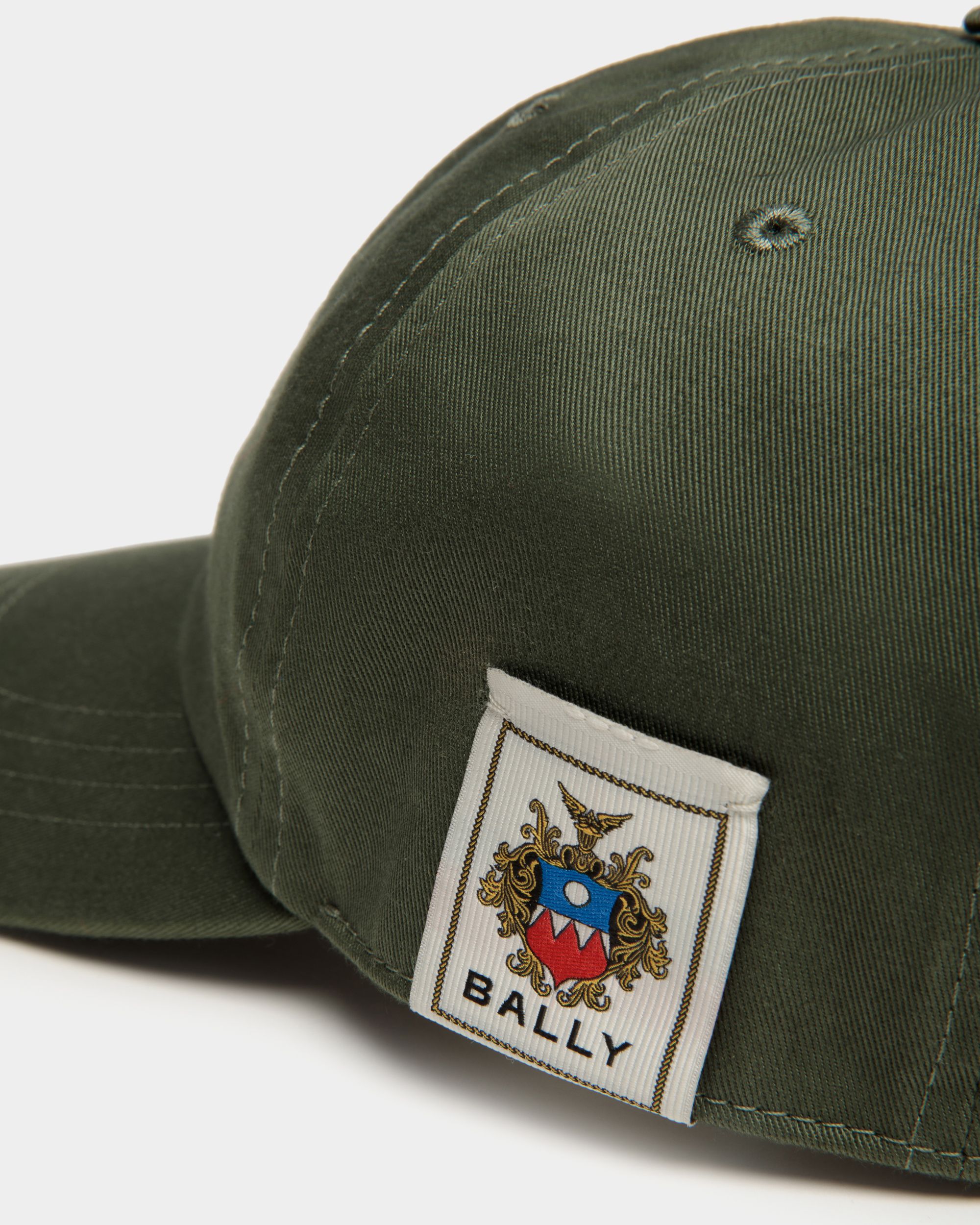 Baseballmütze Aus Baumwolle In Military Green Mit Bally Crest Logo - Herren - Bally - 04