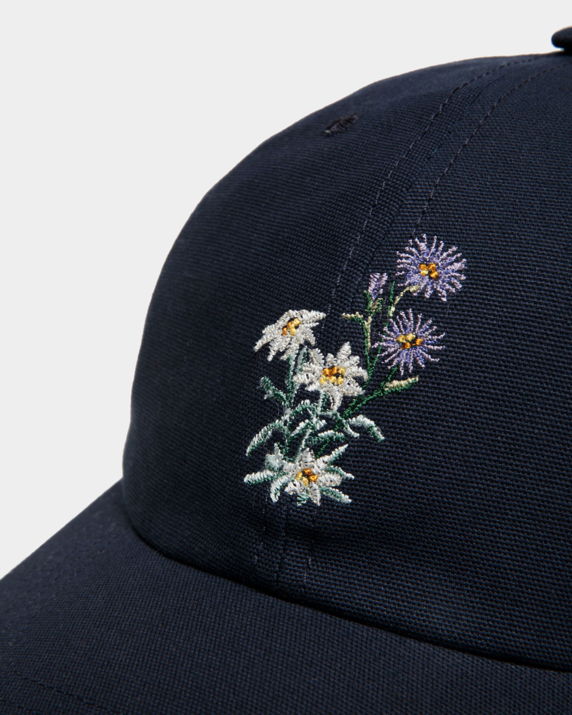 Baseballmütze Aus Baumwolle In Navy Blue Mit Mountain Flowers - Herren - Bally - 04