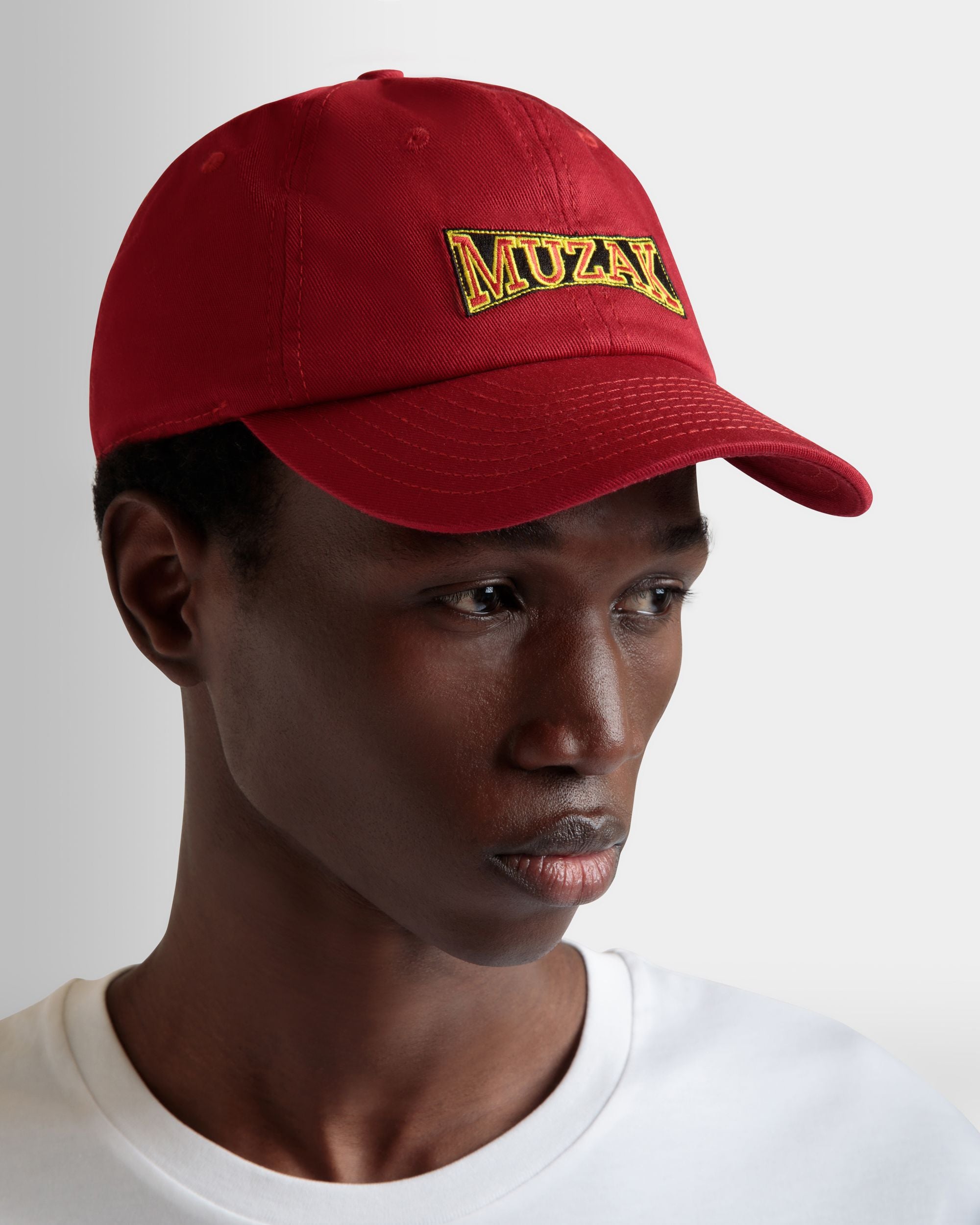 DJ Leo Mas X Bally Baseballmütze Aus Baumwolle In Heritage Red Mit Muzak-Stickerei - Herren - Bally - 02