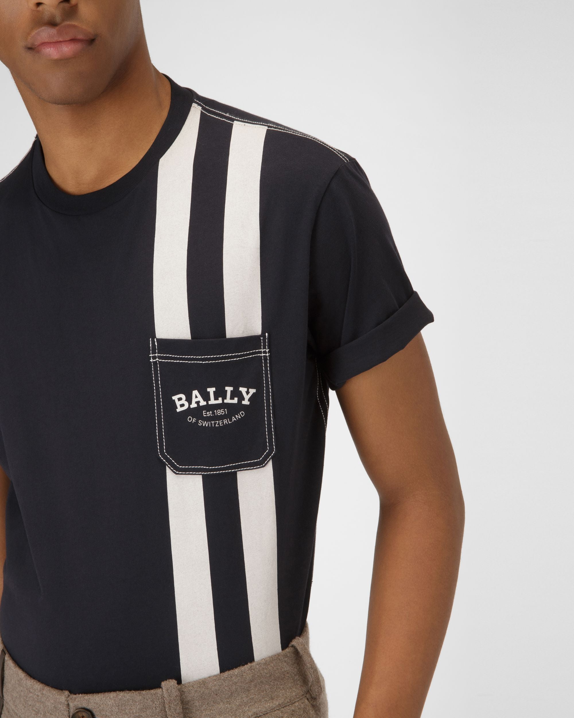 Oberteil Aus Schwarzer Baumwolle - Herren - Bally - 02