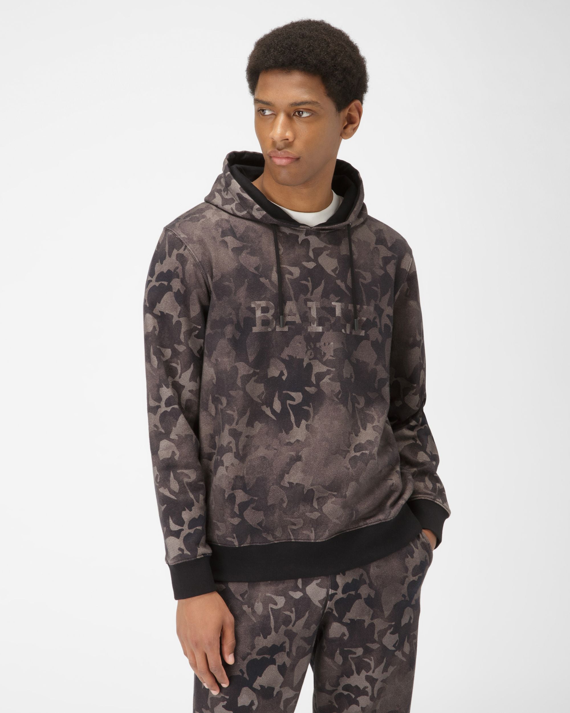 Sweatshirt Aus Bio-Baumwolle In Schwarz - Herren - Bally - 01