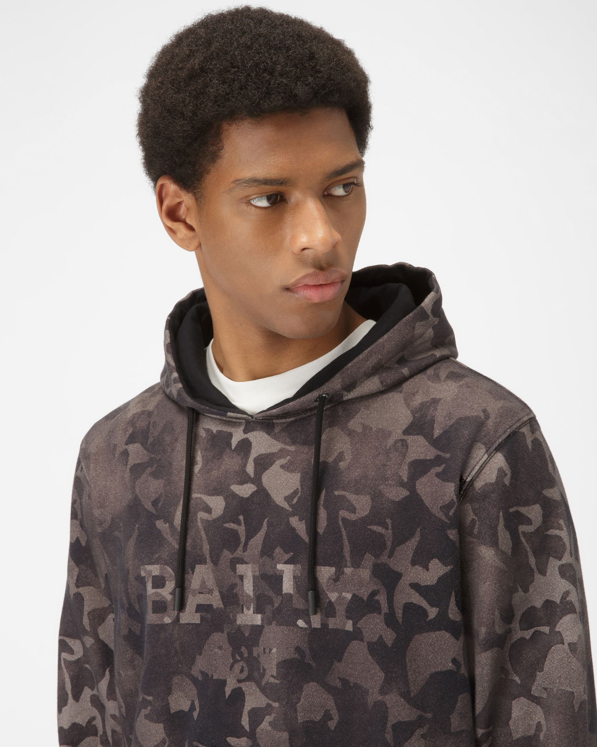 Sweatshirt Aus Bio-Baumwolle In Schwarz - Herren - Bally - 02