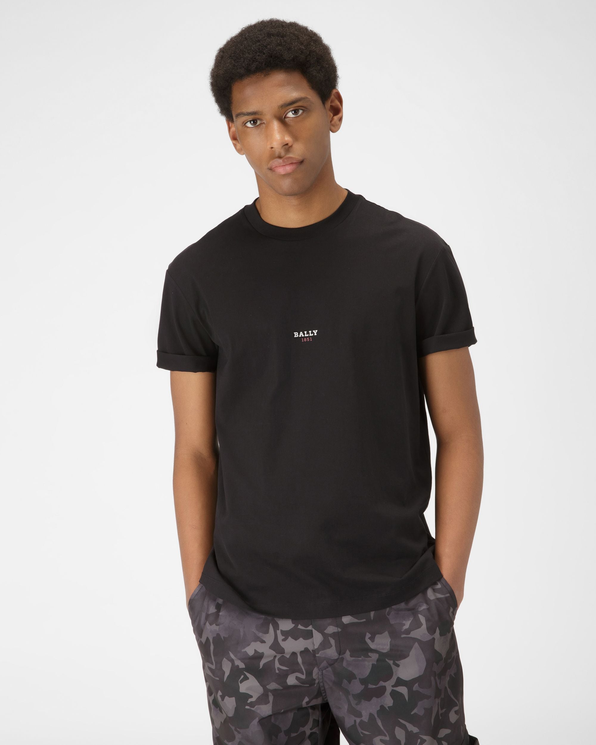 T-Shirt Mit Kleinem Logo - Herren - Bally - 01