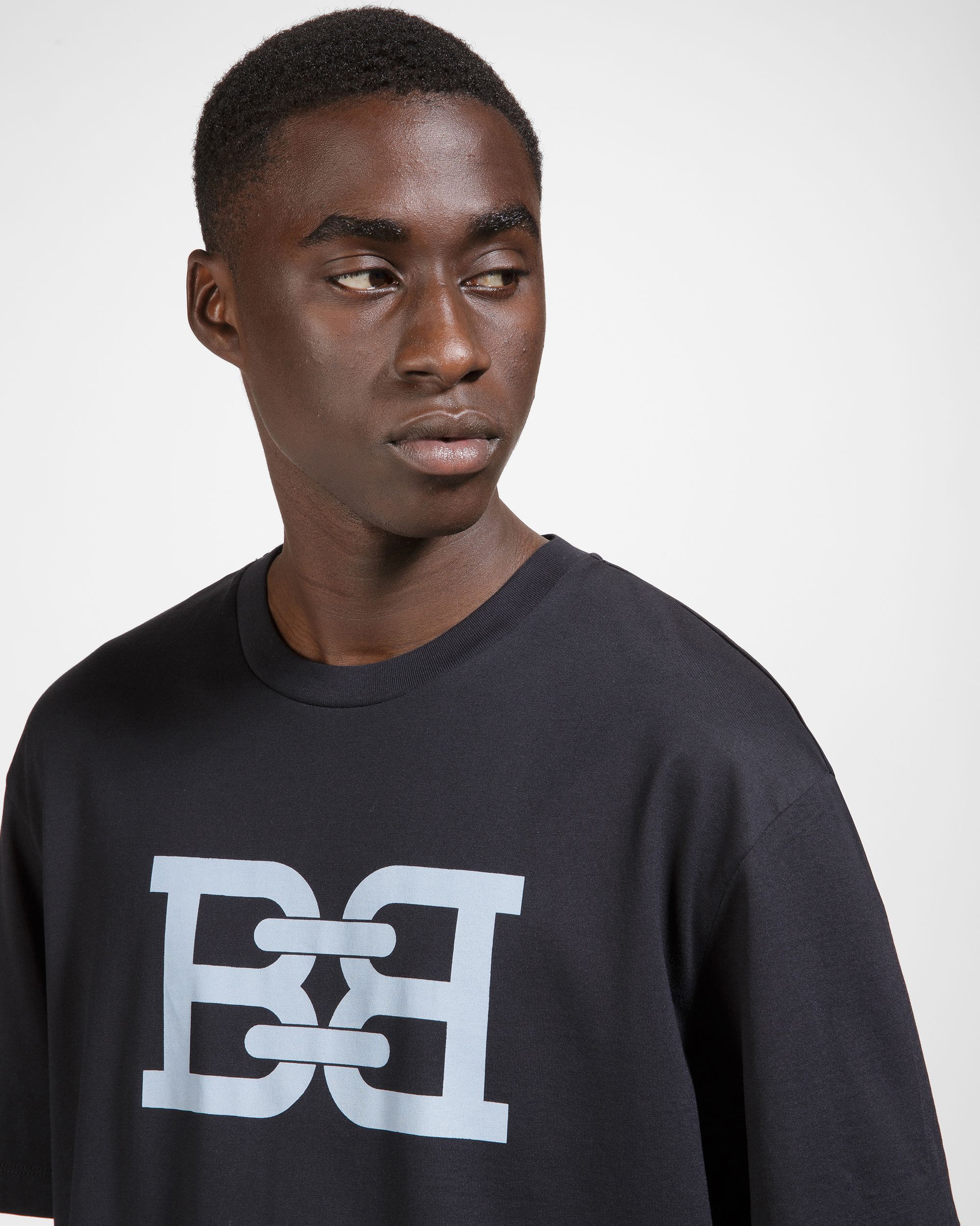 B-Chain T-Shirt Baumwoll-T-Shirt In Schwarz - Herren - Bally - 03