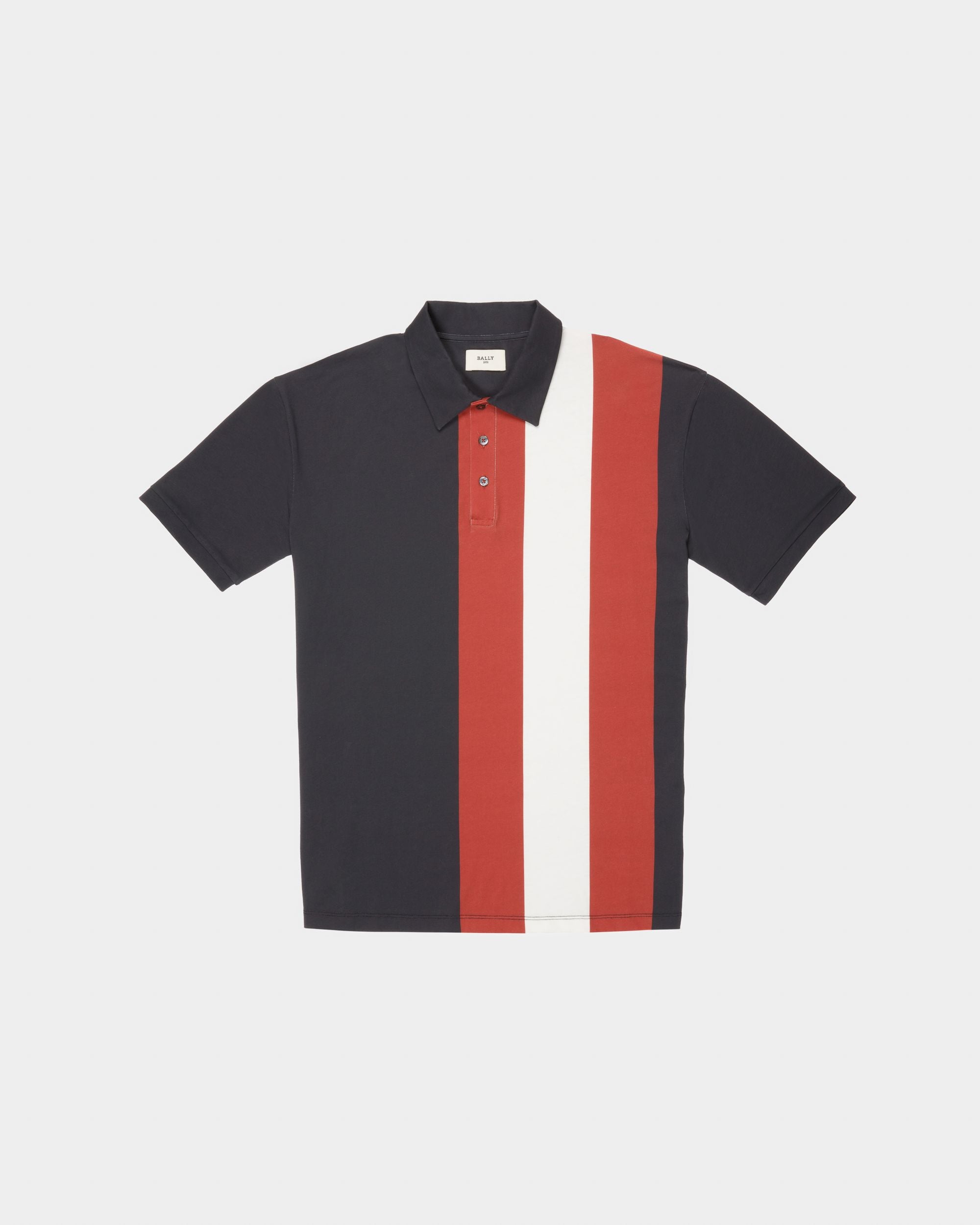 Polohemd Aus Marineblauer Baumwolle - Herren - Bally - 04